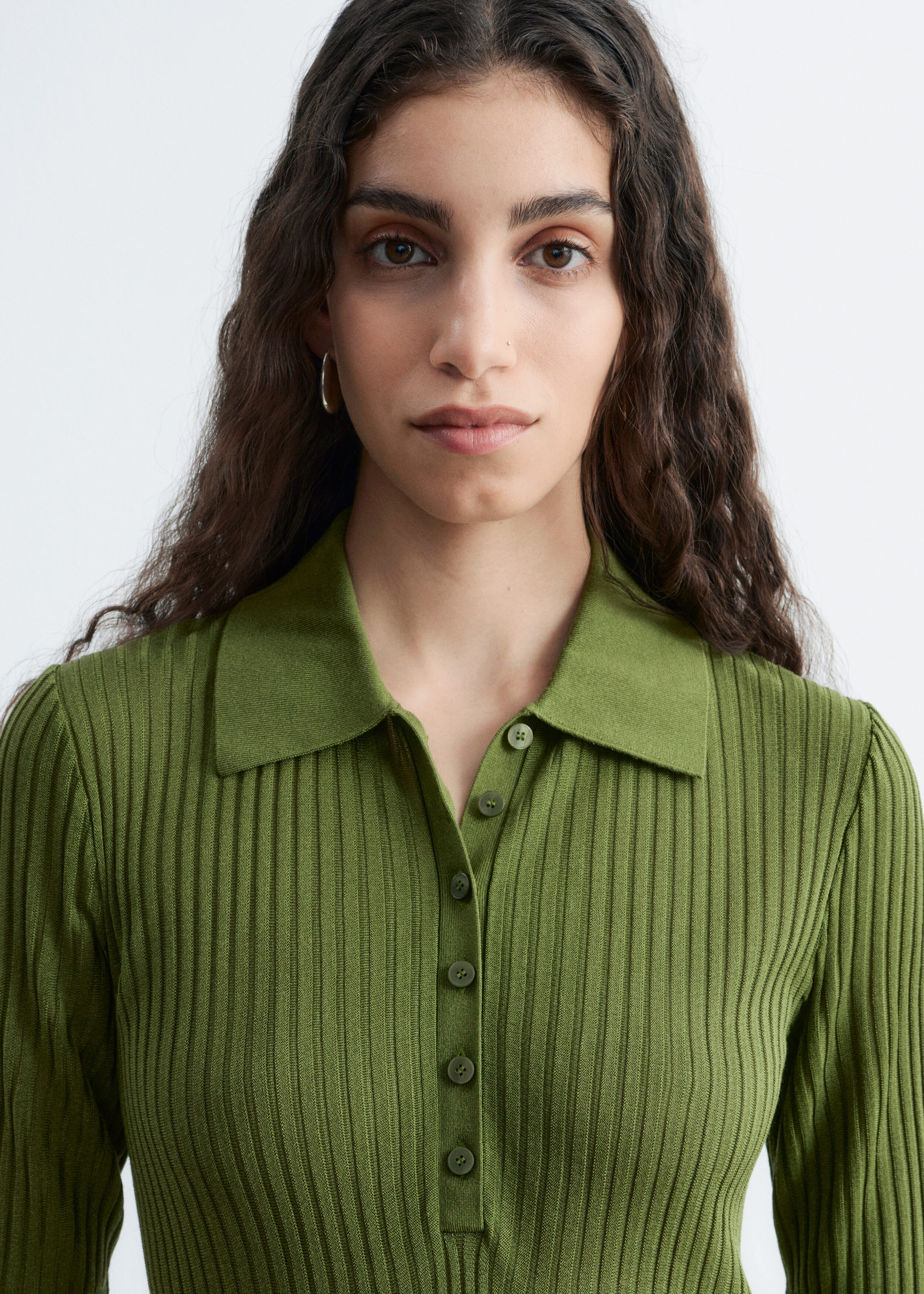 Collared Polo Sweatshirt - Bright Blue - & Other Stories US