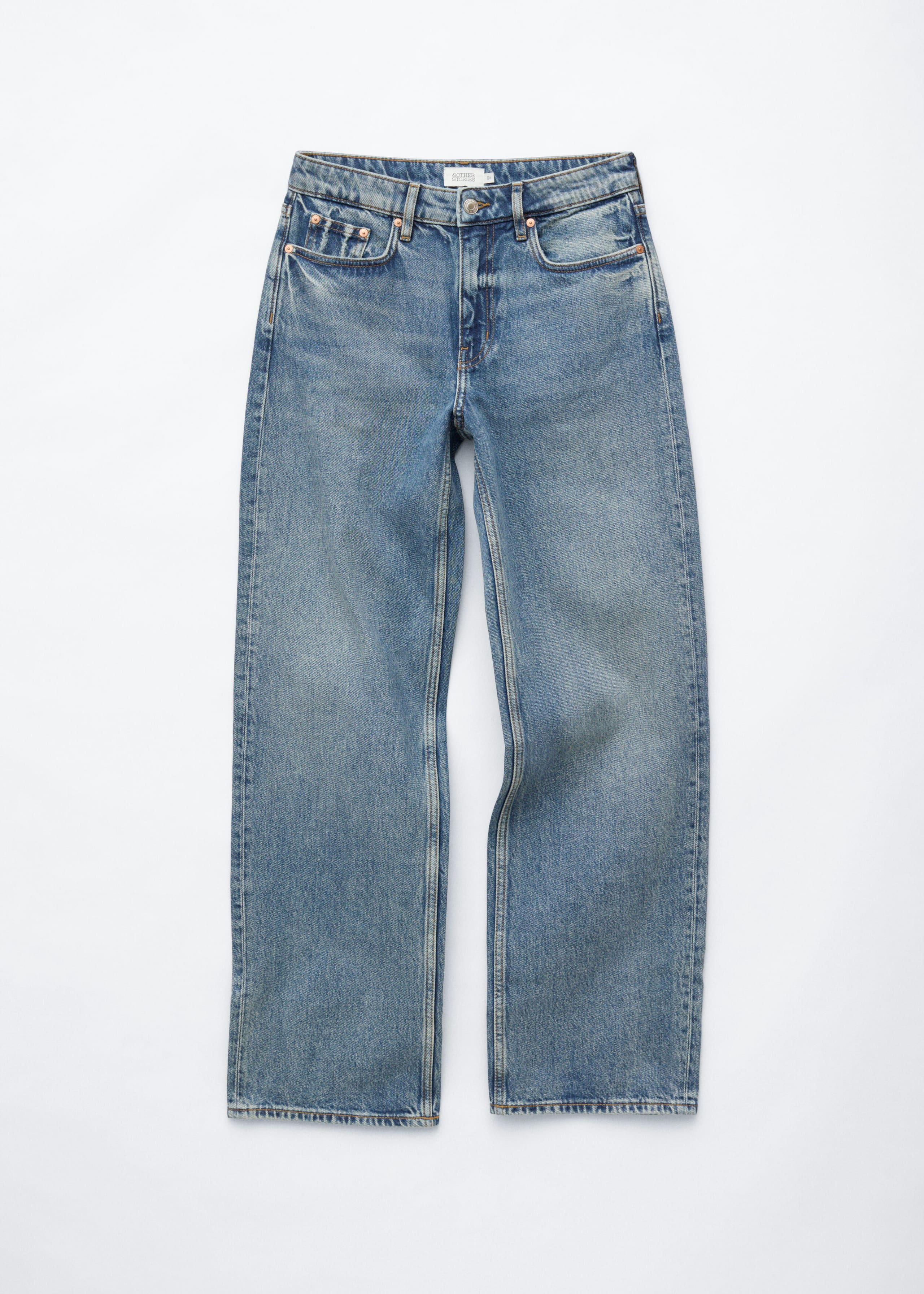 Straight-Leg Jeans - Mid Blue - Still Life