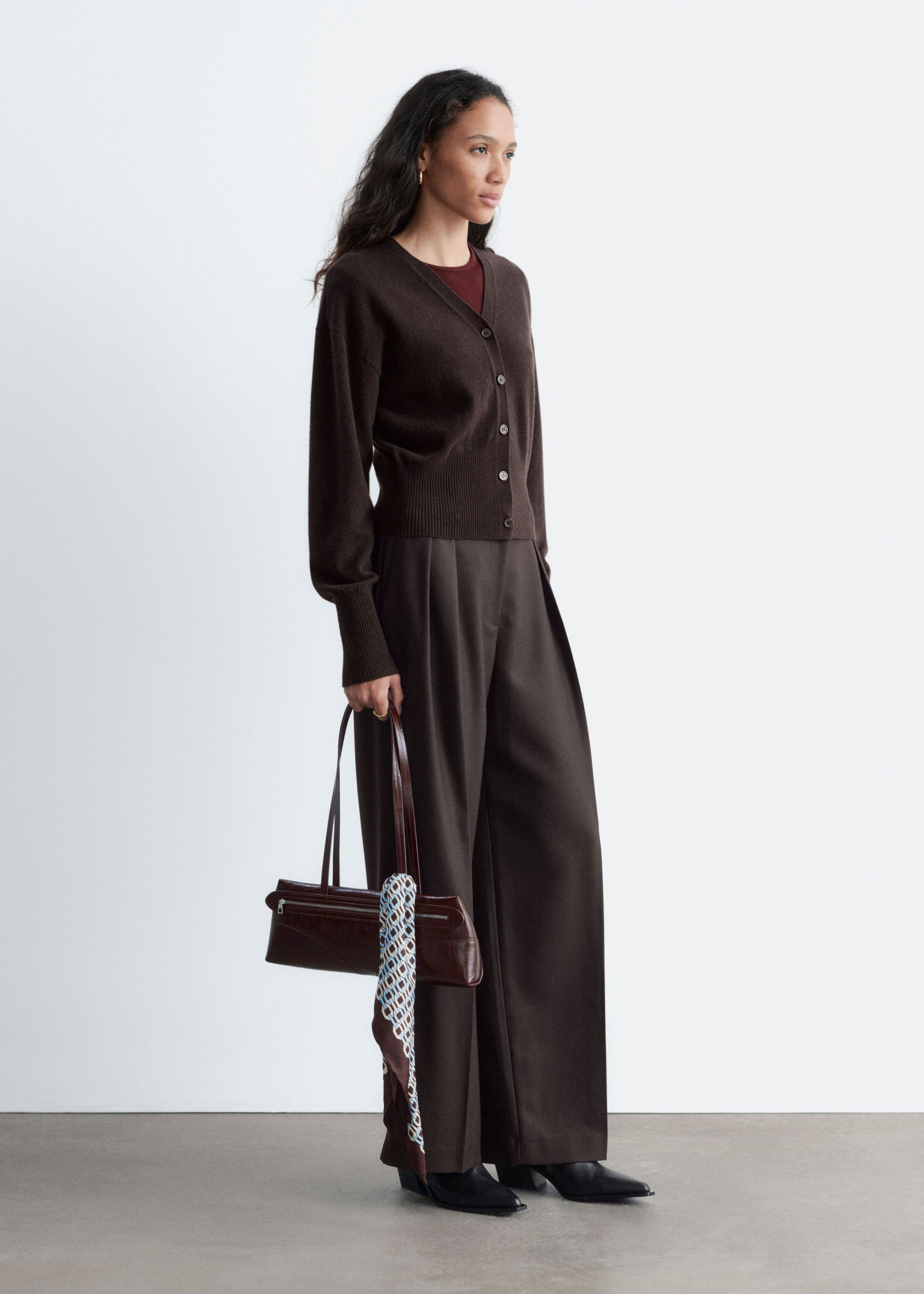 Wool-Blend Tailored Trousers - Black - Lookbook