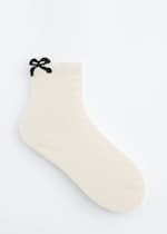 White/Bow Print