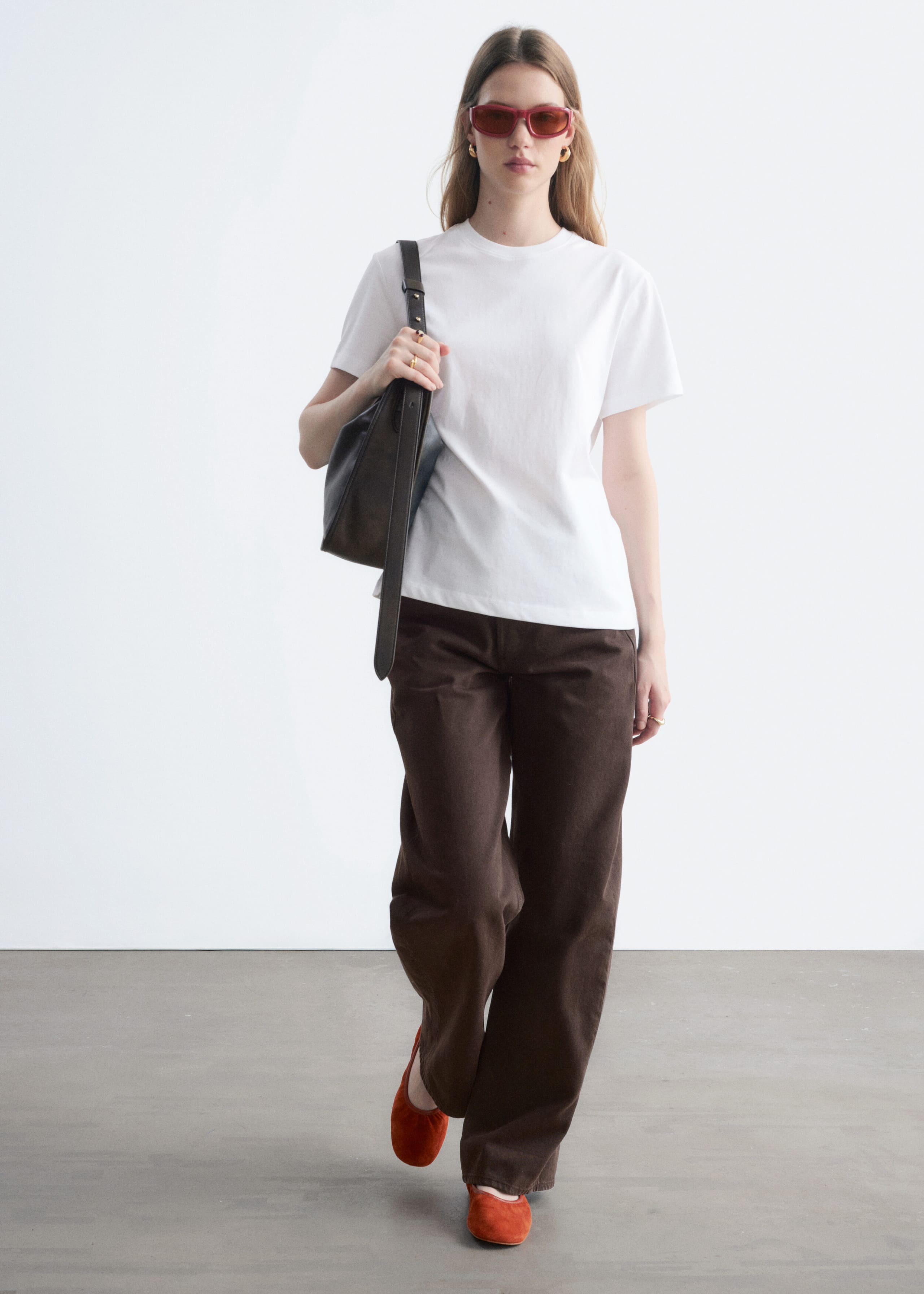 Cotton Crew-Neck T-Shirt - White - Still Life