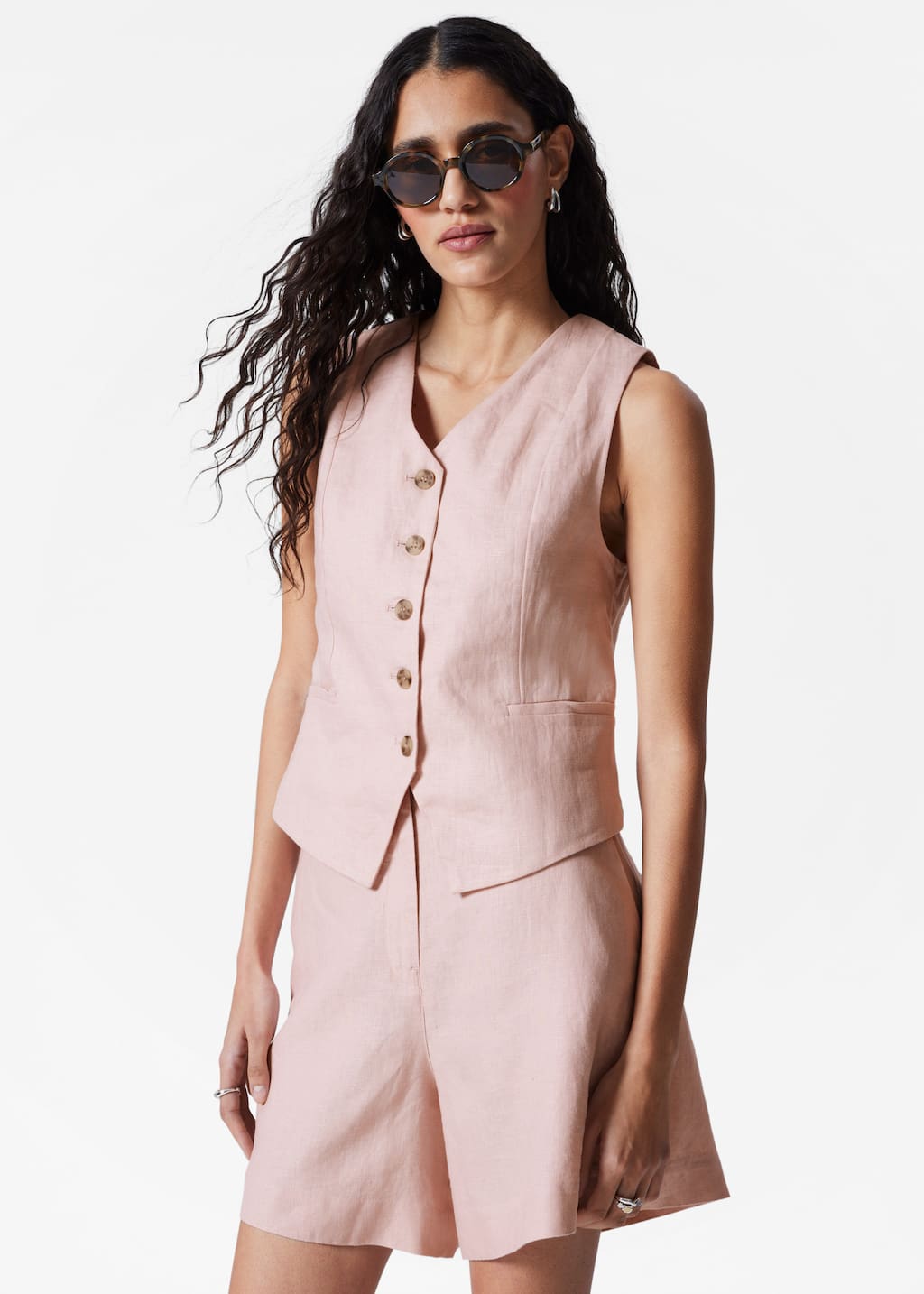 Image of Gilet sartoriale in lino