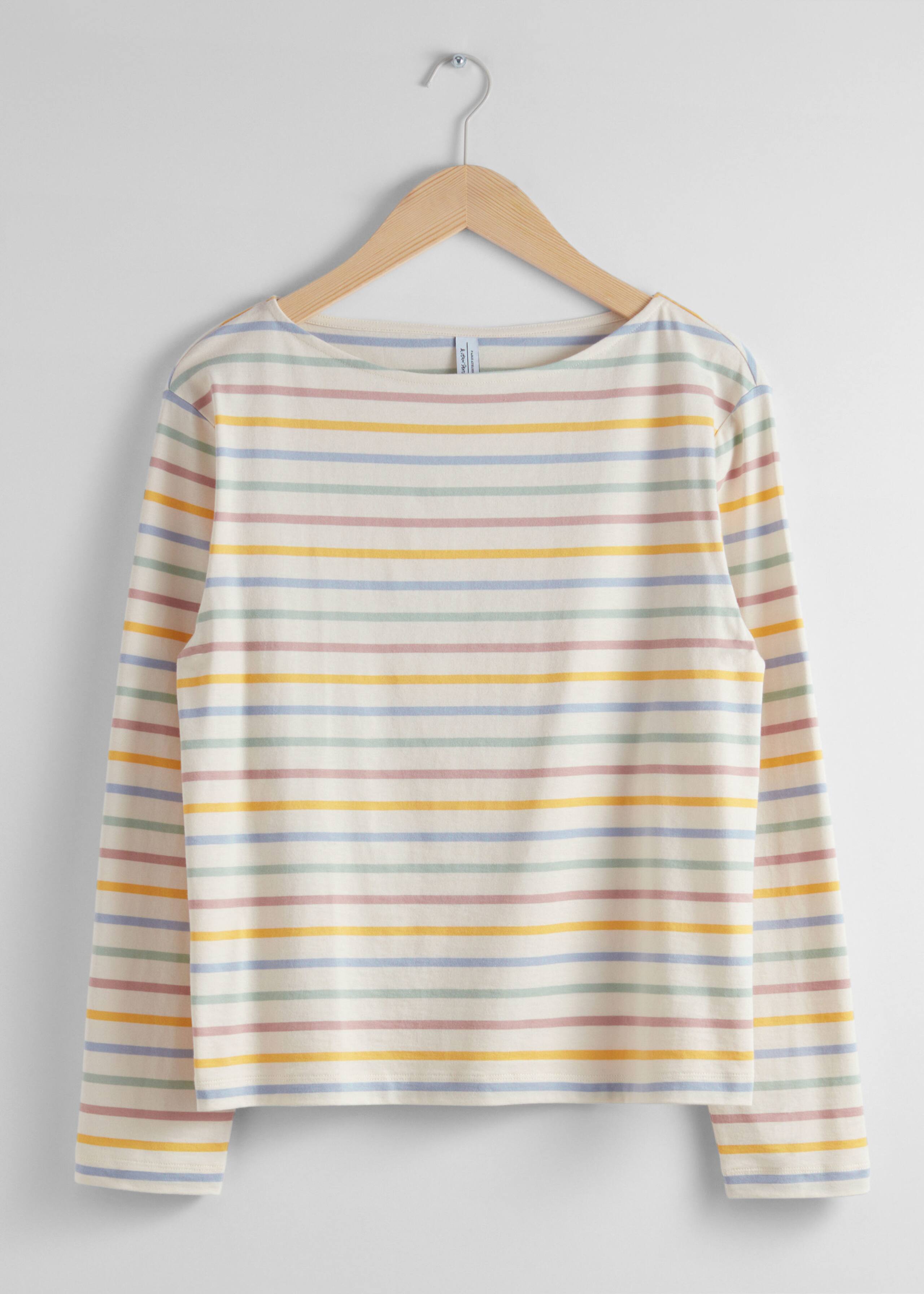 Breton Stripe Top - Purple/White Stripes - Still Life