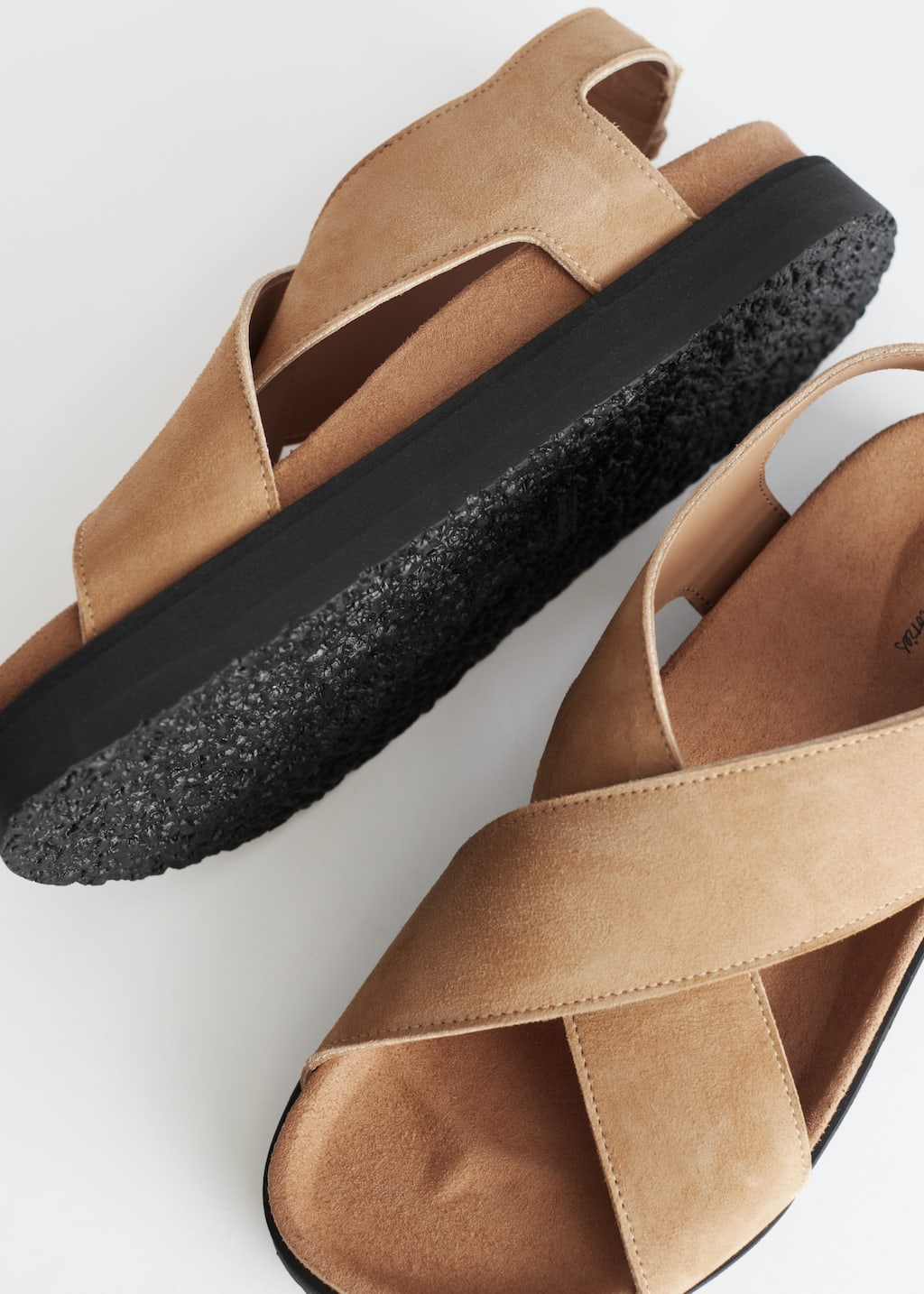 Criss-Cross Leather Sandals - {{variantName}} - Descriptive Detail