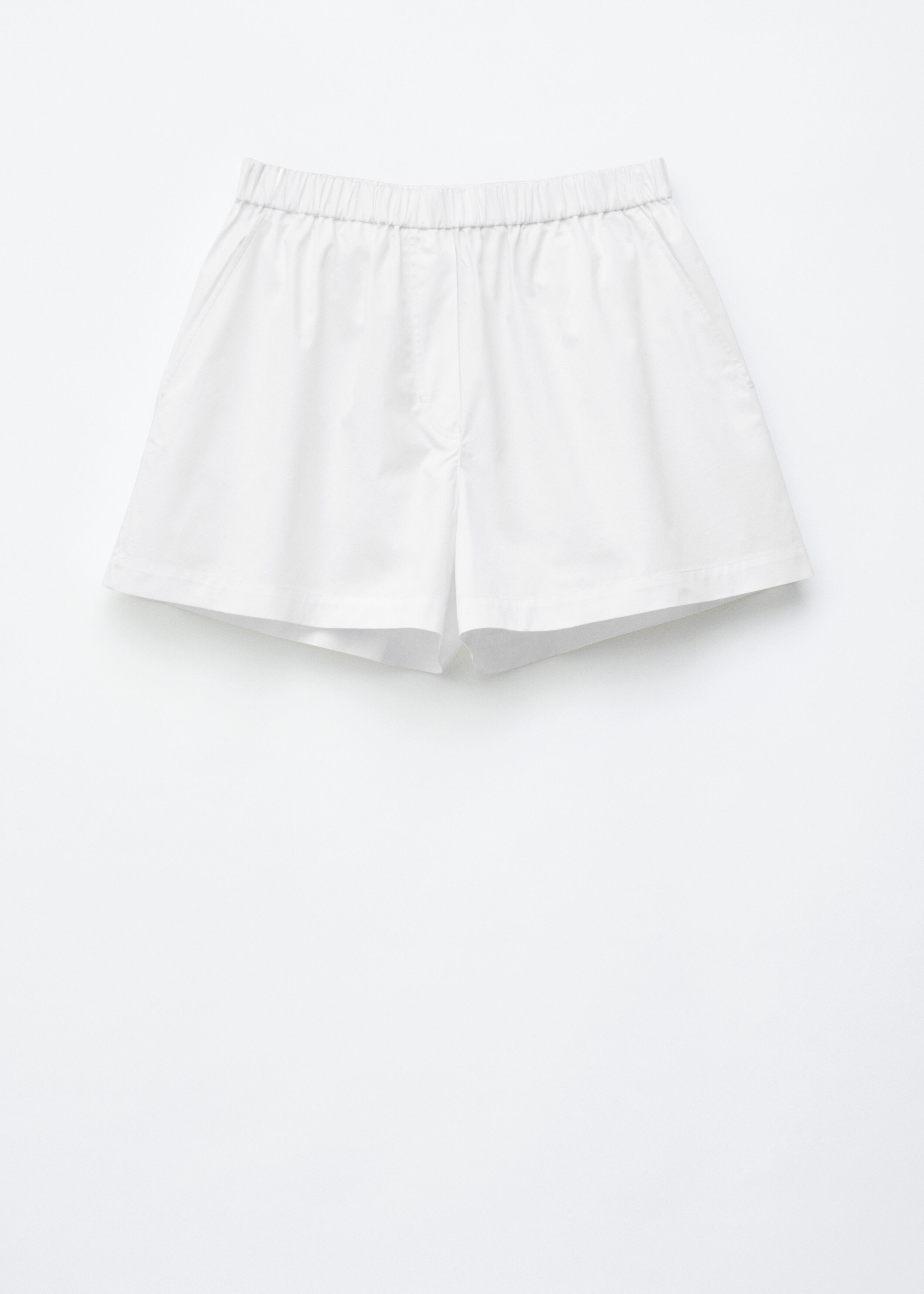 High-Waist Cotton Shorts