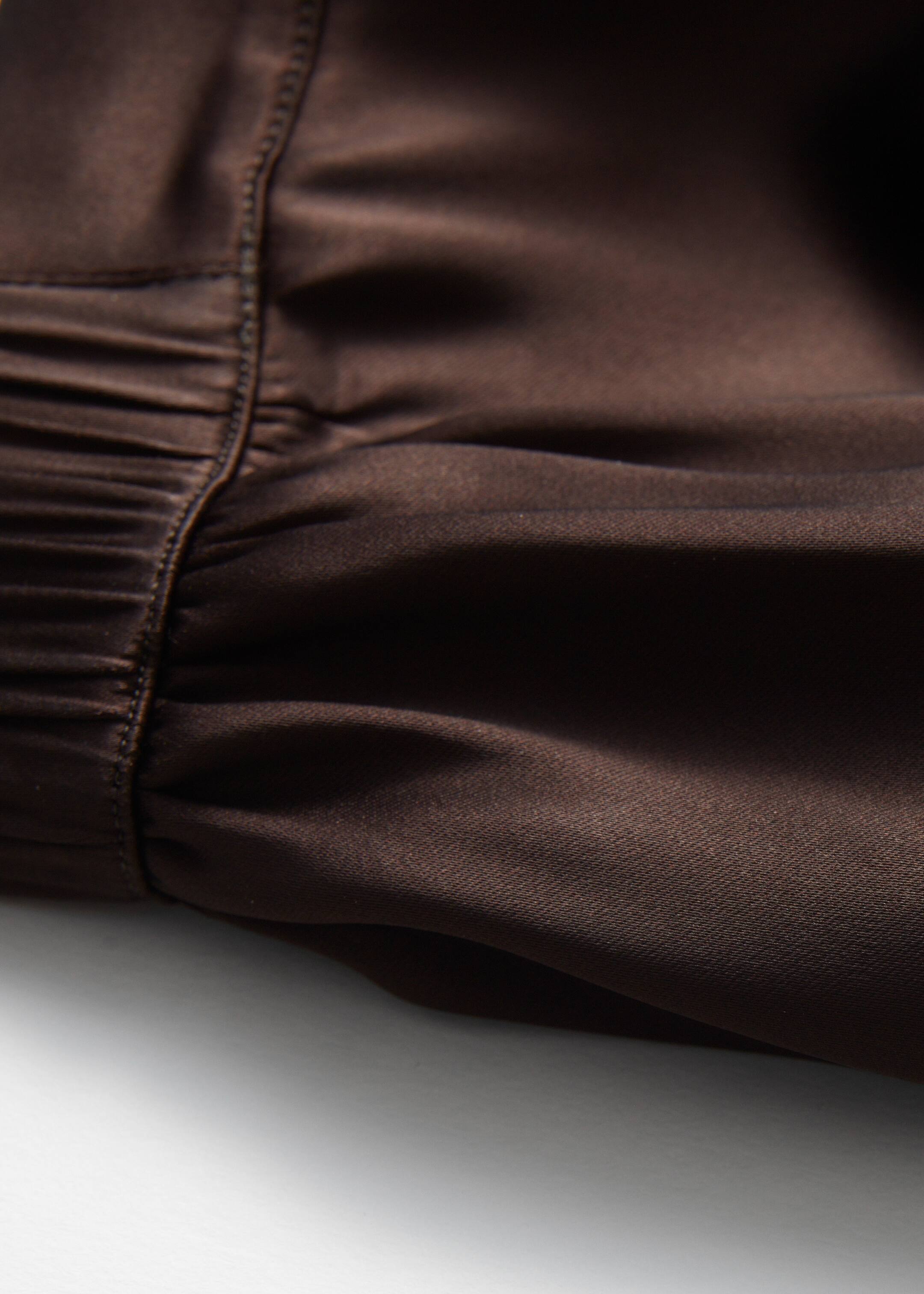Agrandir l'image: Pantalon en satin à enfiler - Marron foncé - FEMME | H&M BE 8