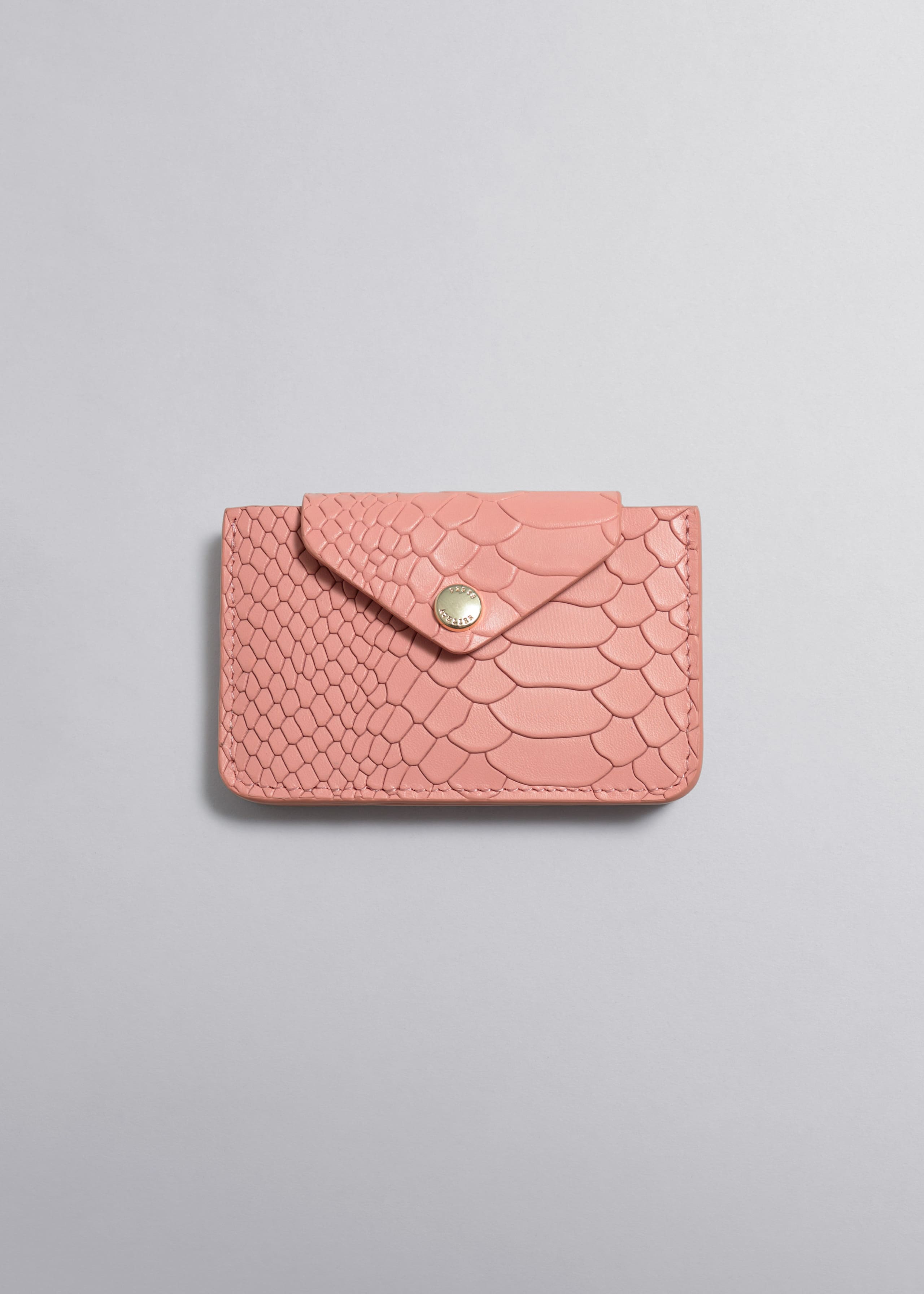 Leather Card Holder - Black - Still Life