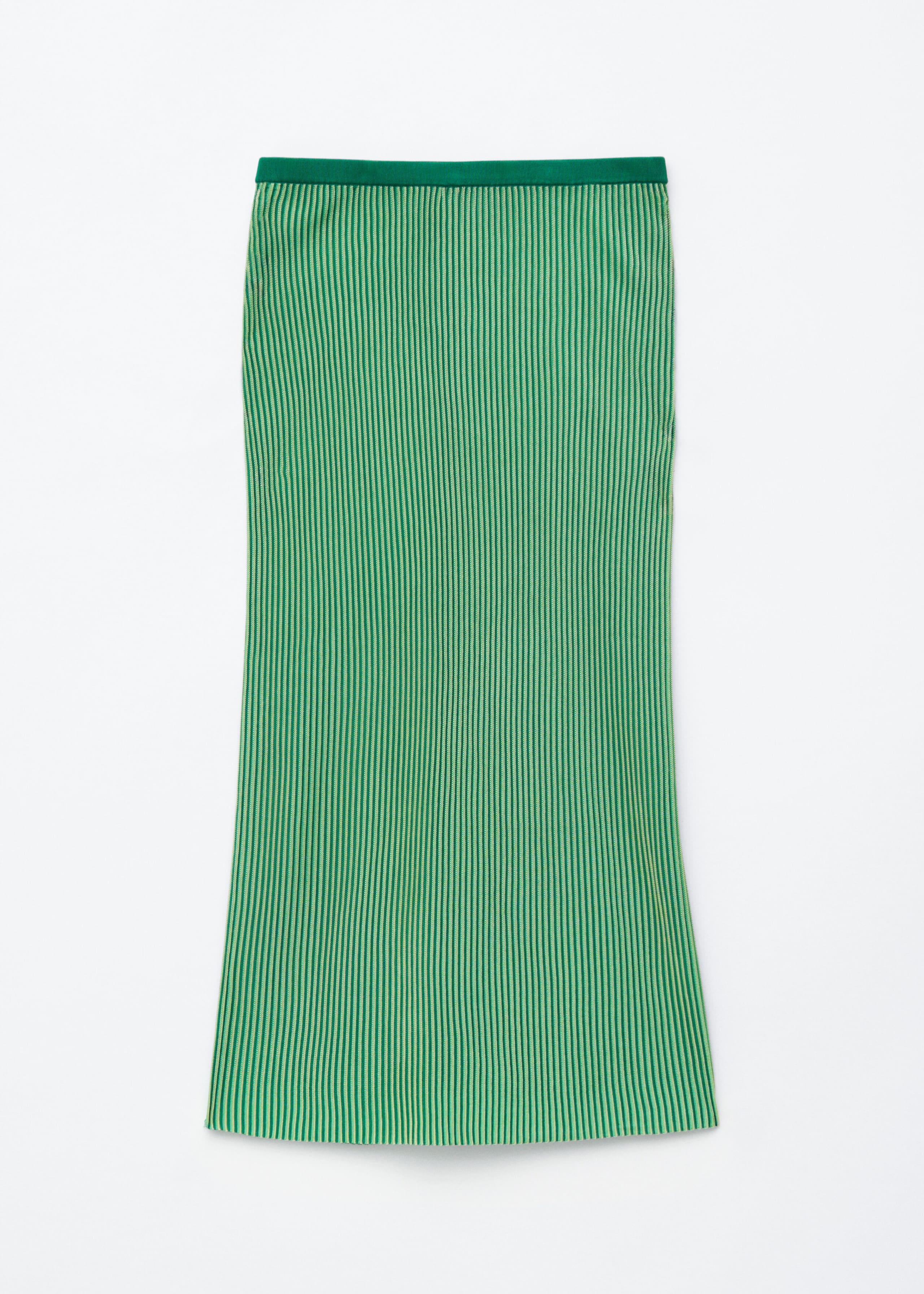 Rib-Knit Midi Skirt