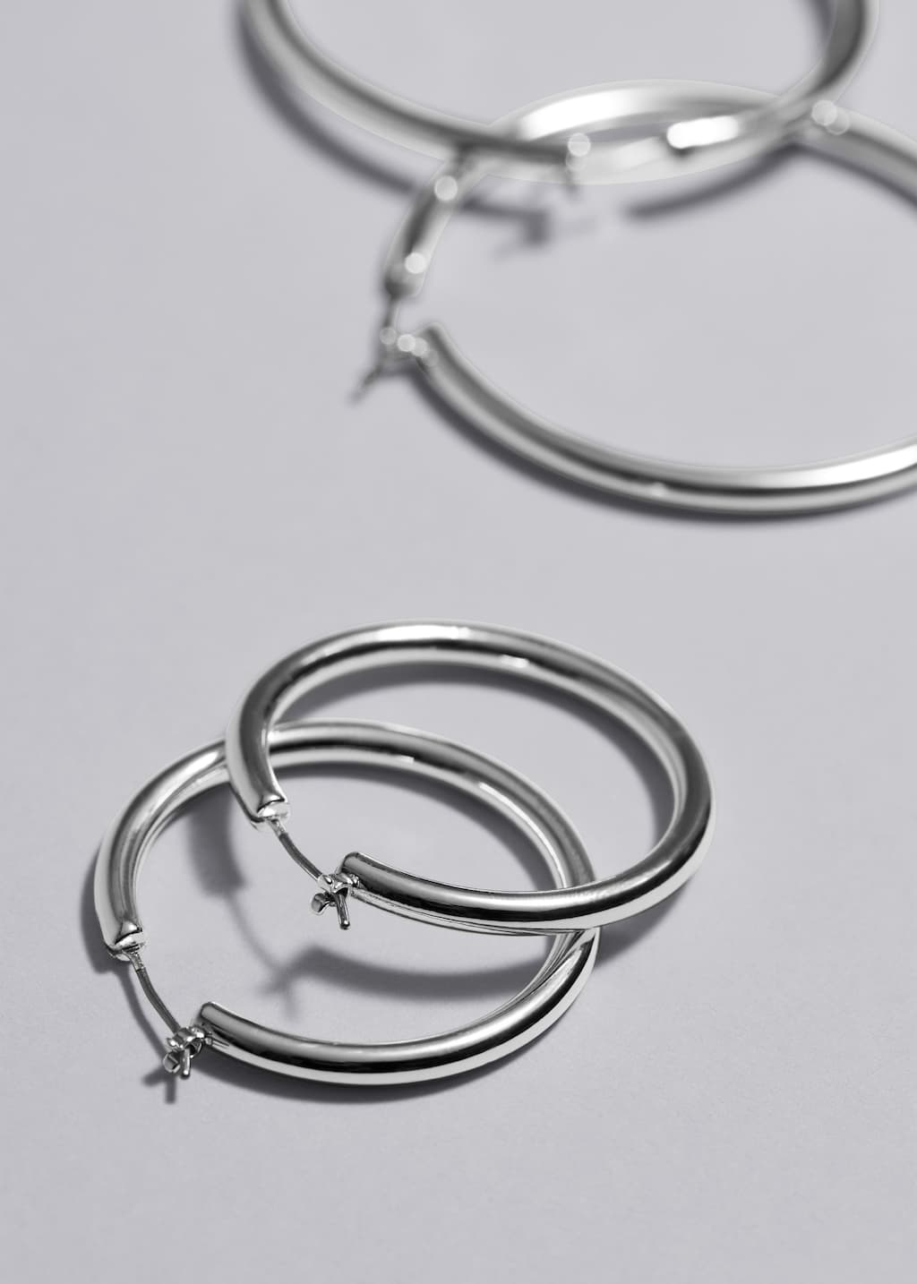 Hoop Earrings Set - Silver - Still Life