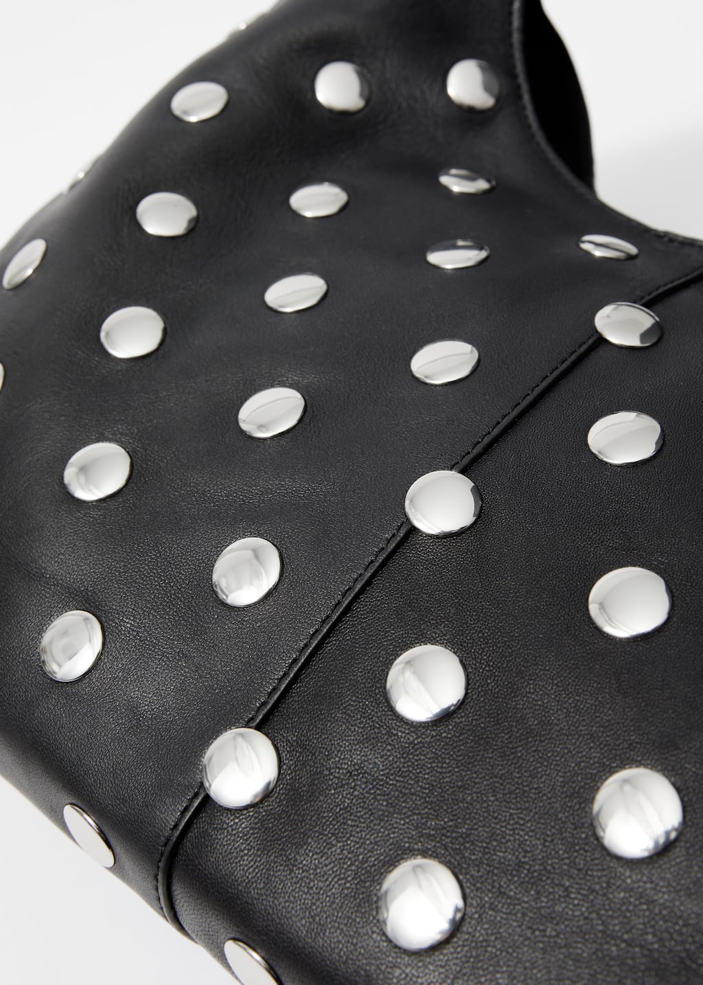 Image of Studded Leather Tote Bag