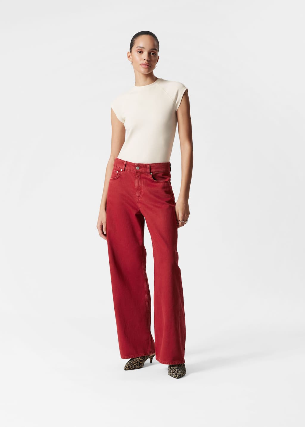 Image of Relaxed Wide-Leg Jeans