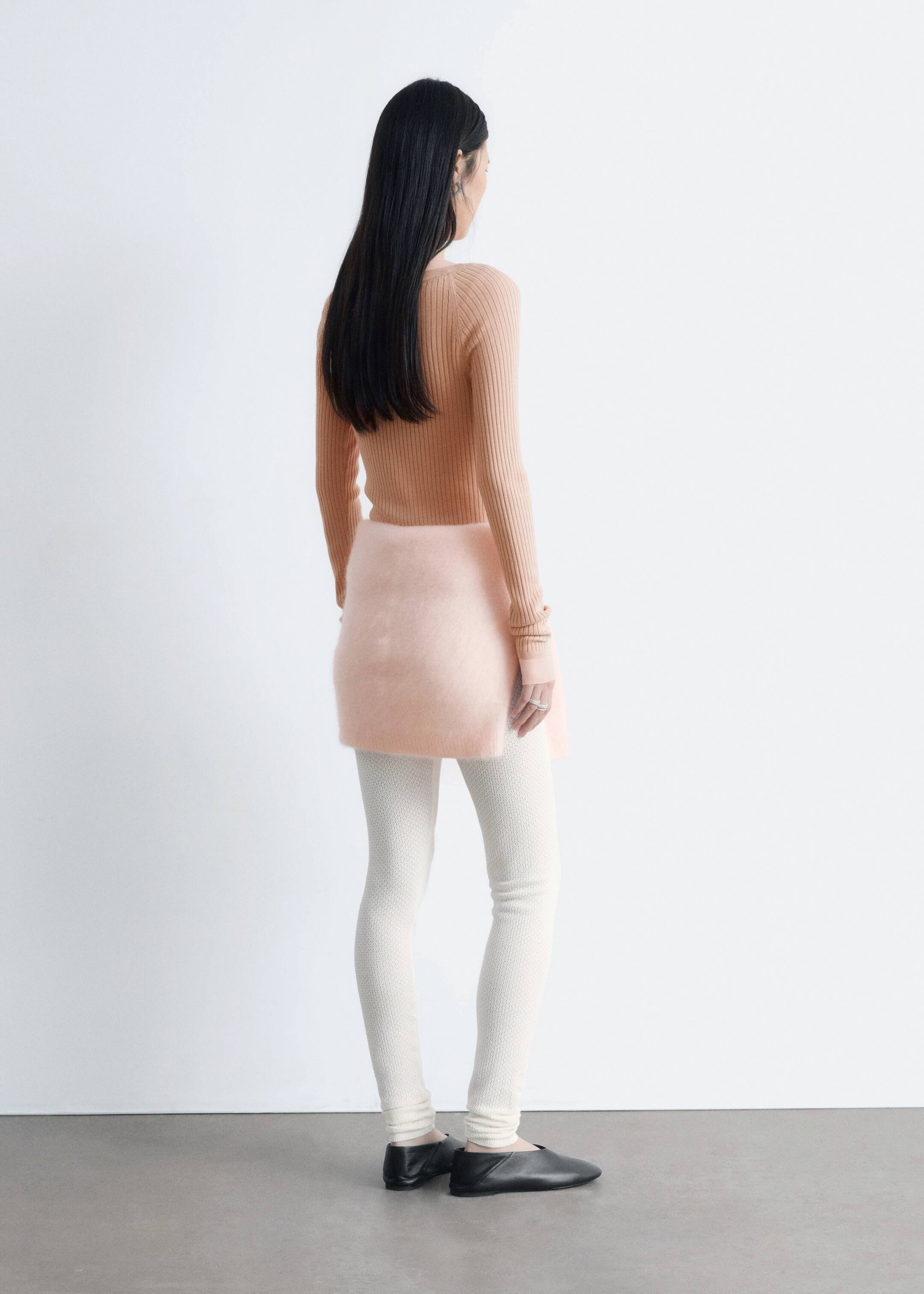 Visualizza immagine più grande: Maglia a coste con scollo a barchetta - Pesca - DONNA | H&M IT 6