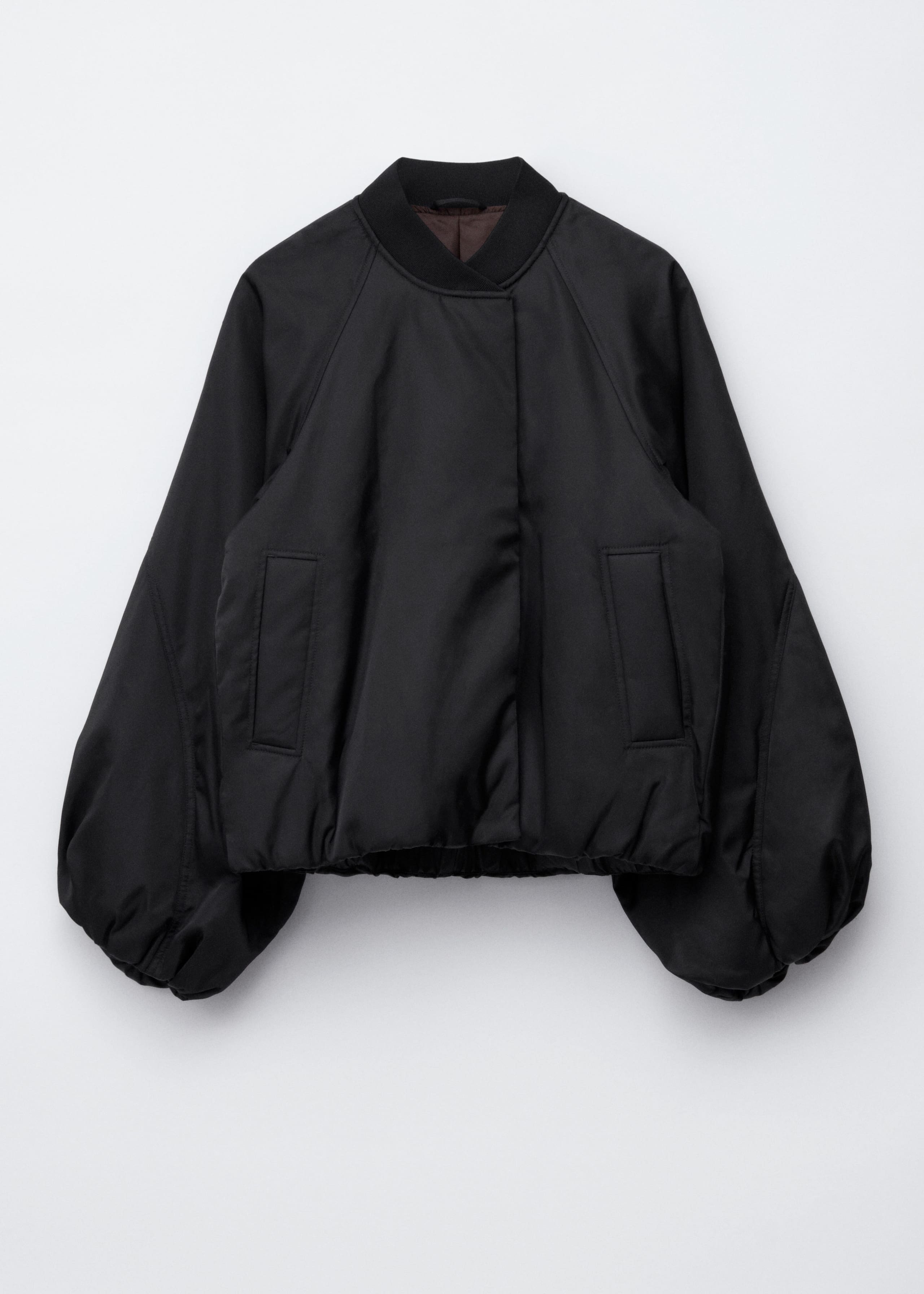 Image of Voluminous-Sleeve Bomber Jacket