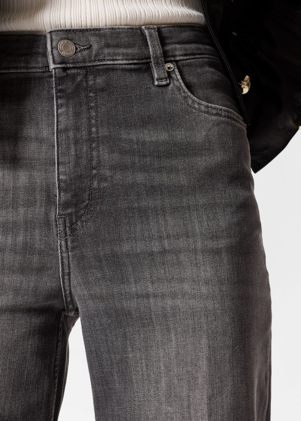 Image of Wide Press-Crease Jeans