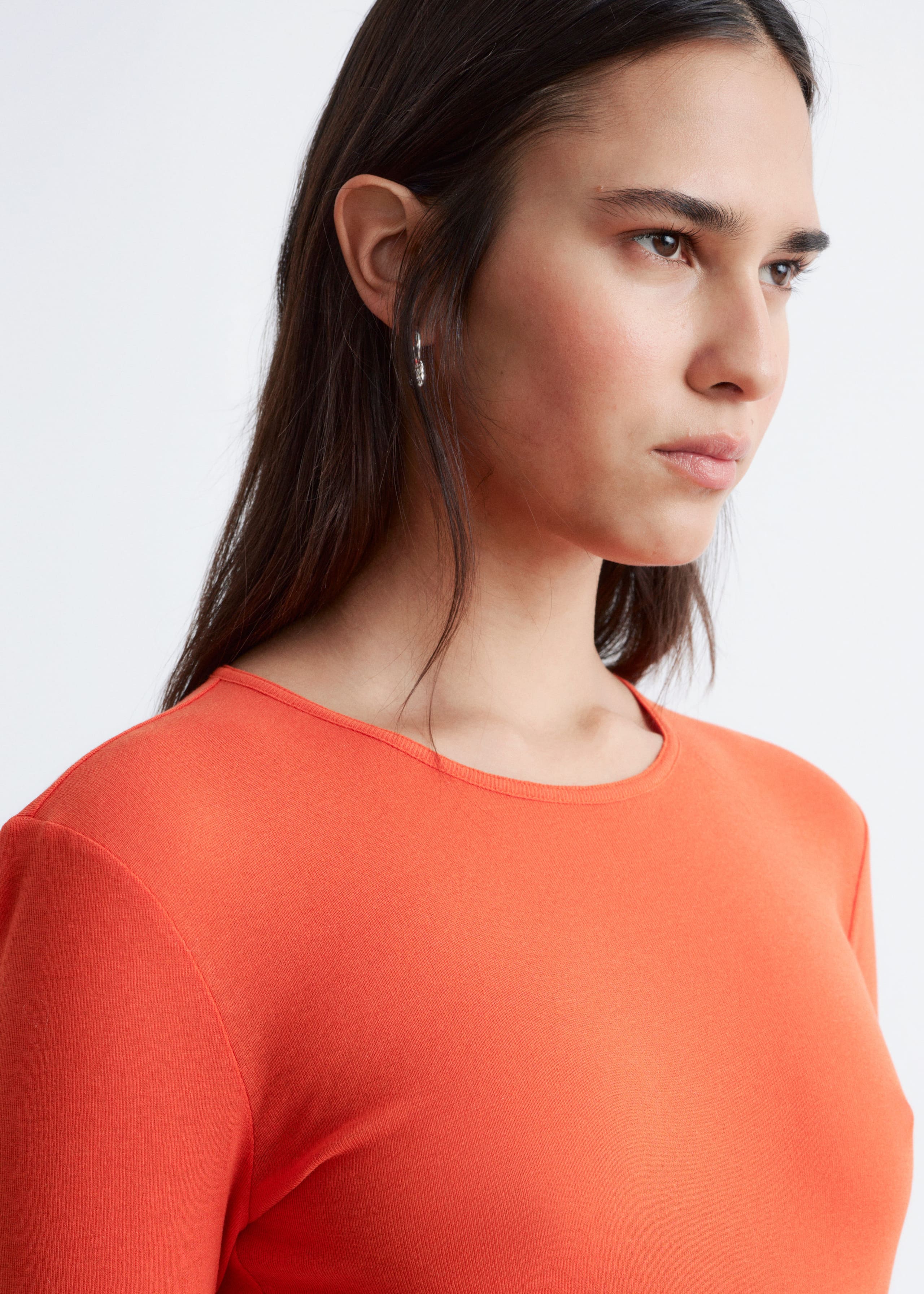 Image of Long-Sleeve Cotton Top