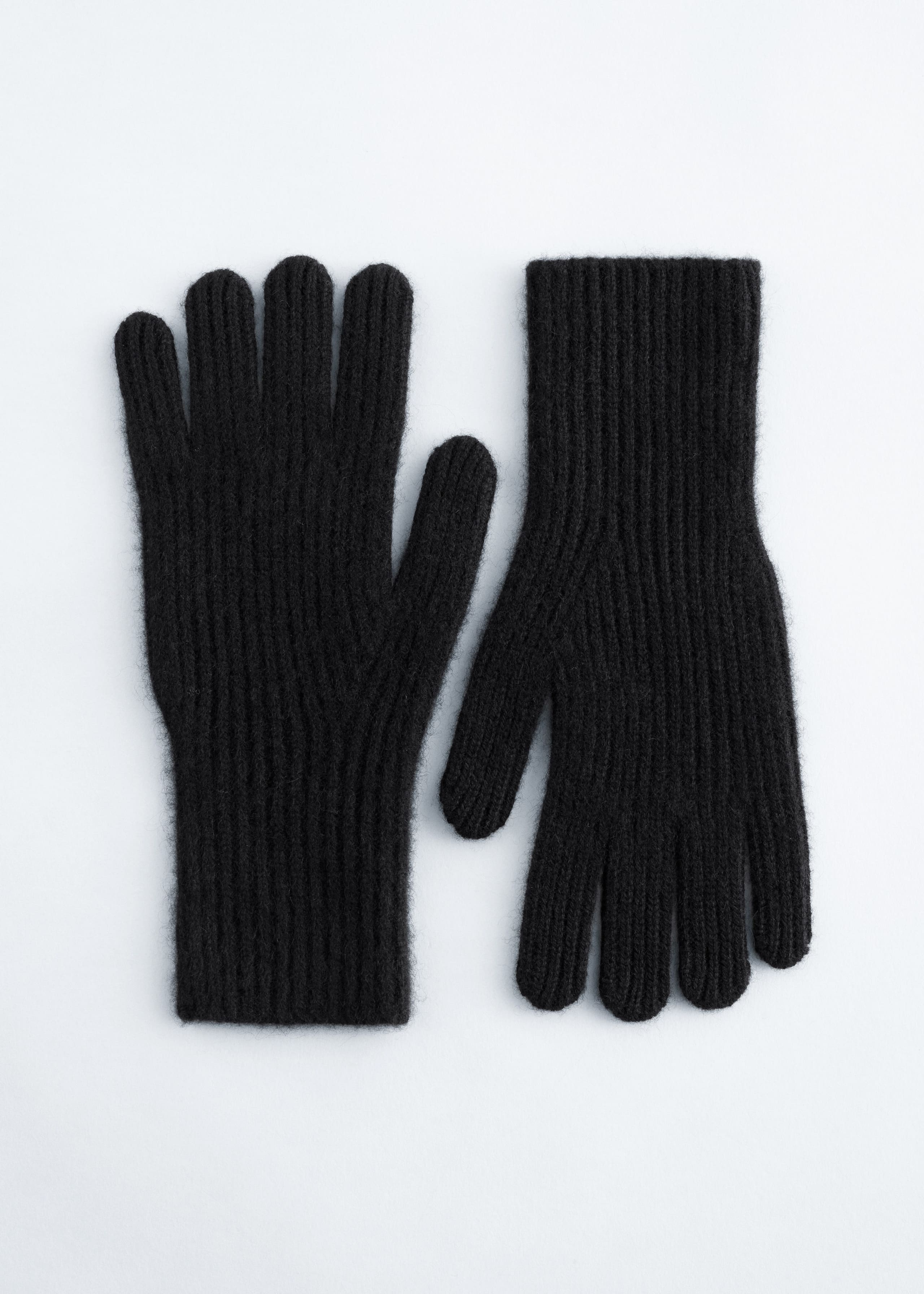 Image of Ribbed Cashmere Gloves