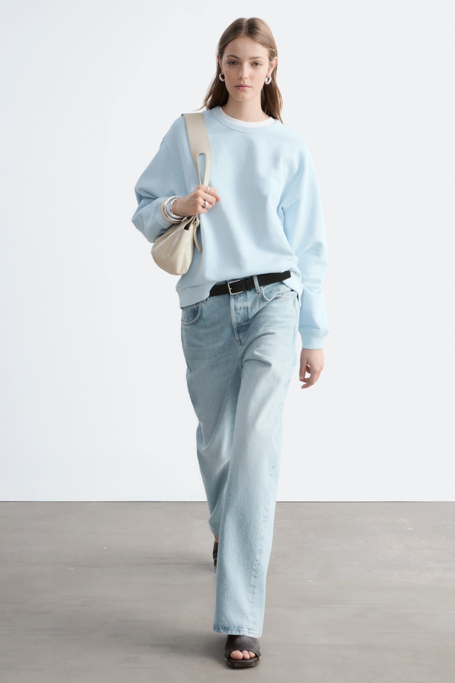 סווטשירט אוברסייז מכותנת ג'רסי - 5