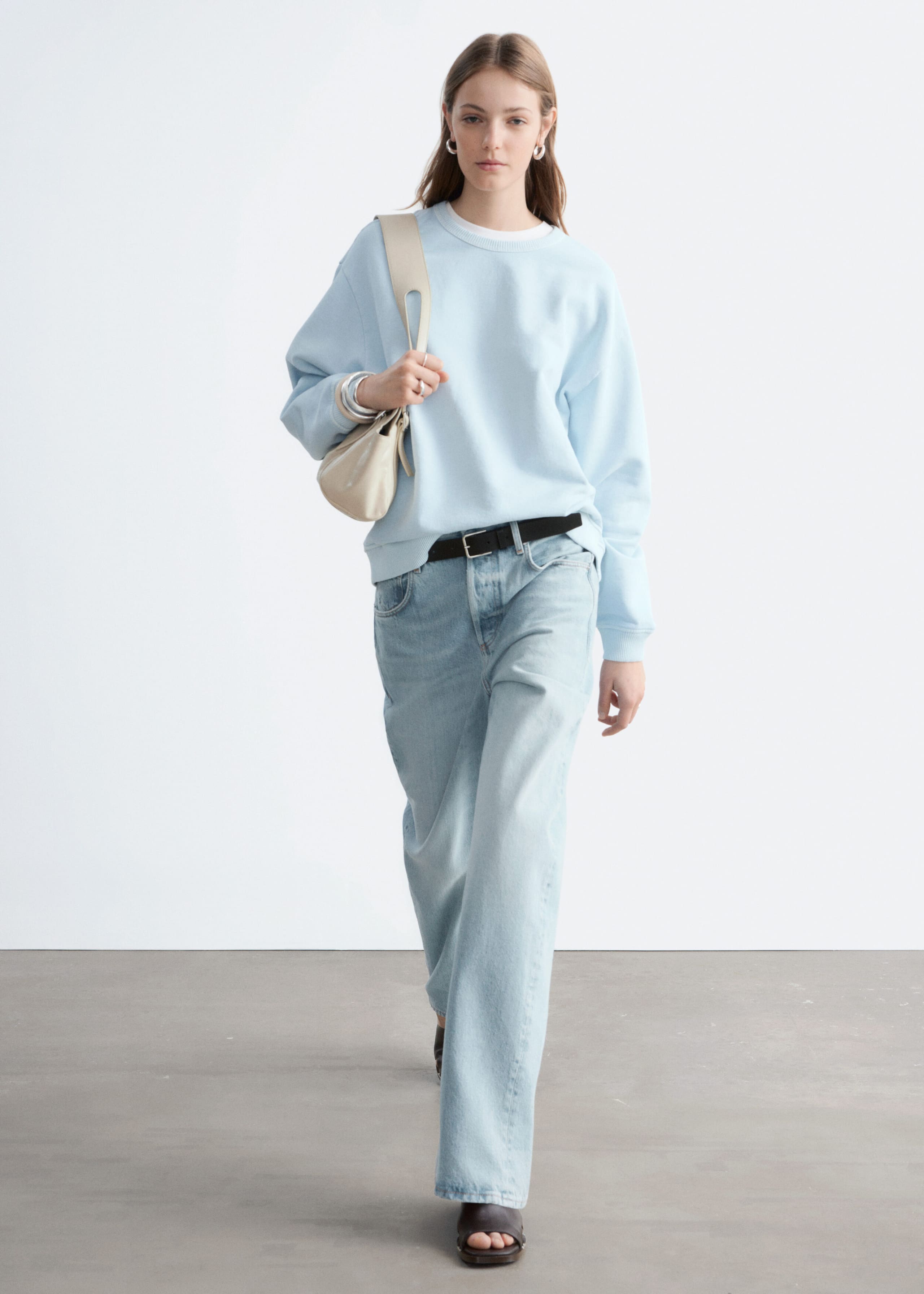 Image of Oversized Cotton-Jersey Sweatshirt