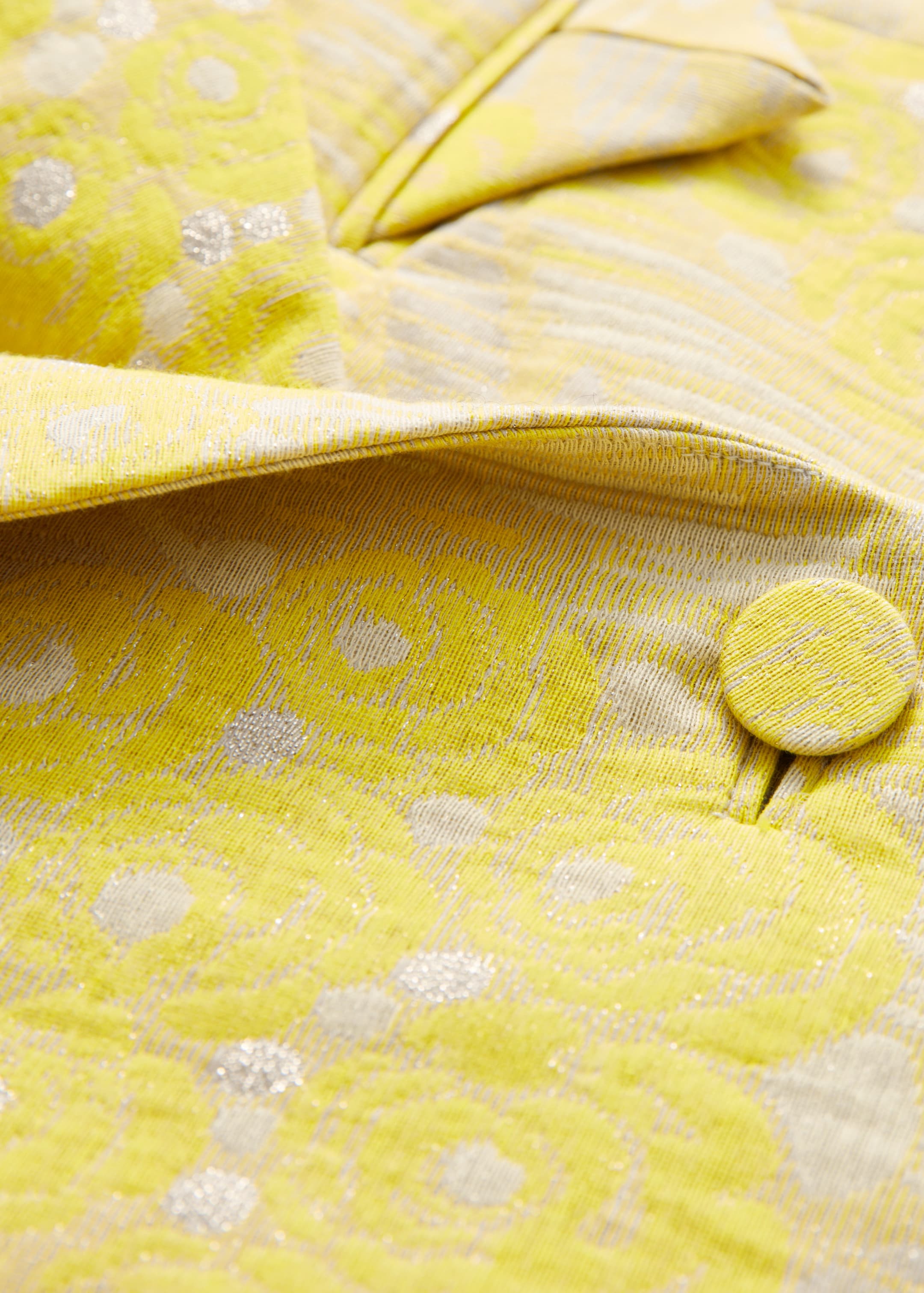 View larger image: Cropped Jacquard Jacket - Yellow - Ladies | H&M GB 2