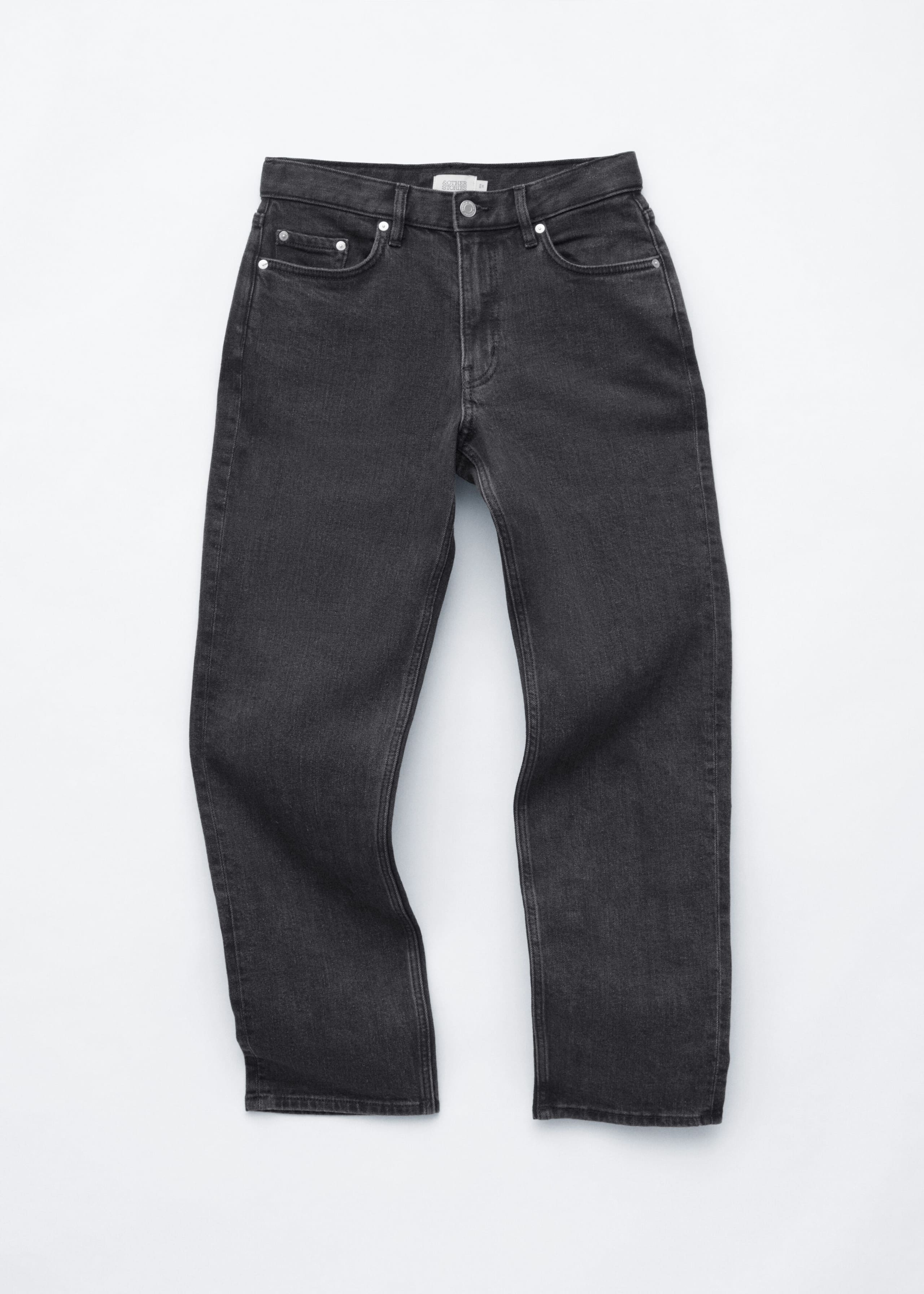 Cropped Slim-Leg Jeans - Worn Black - Still Life