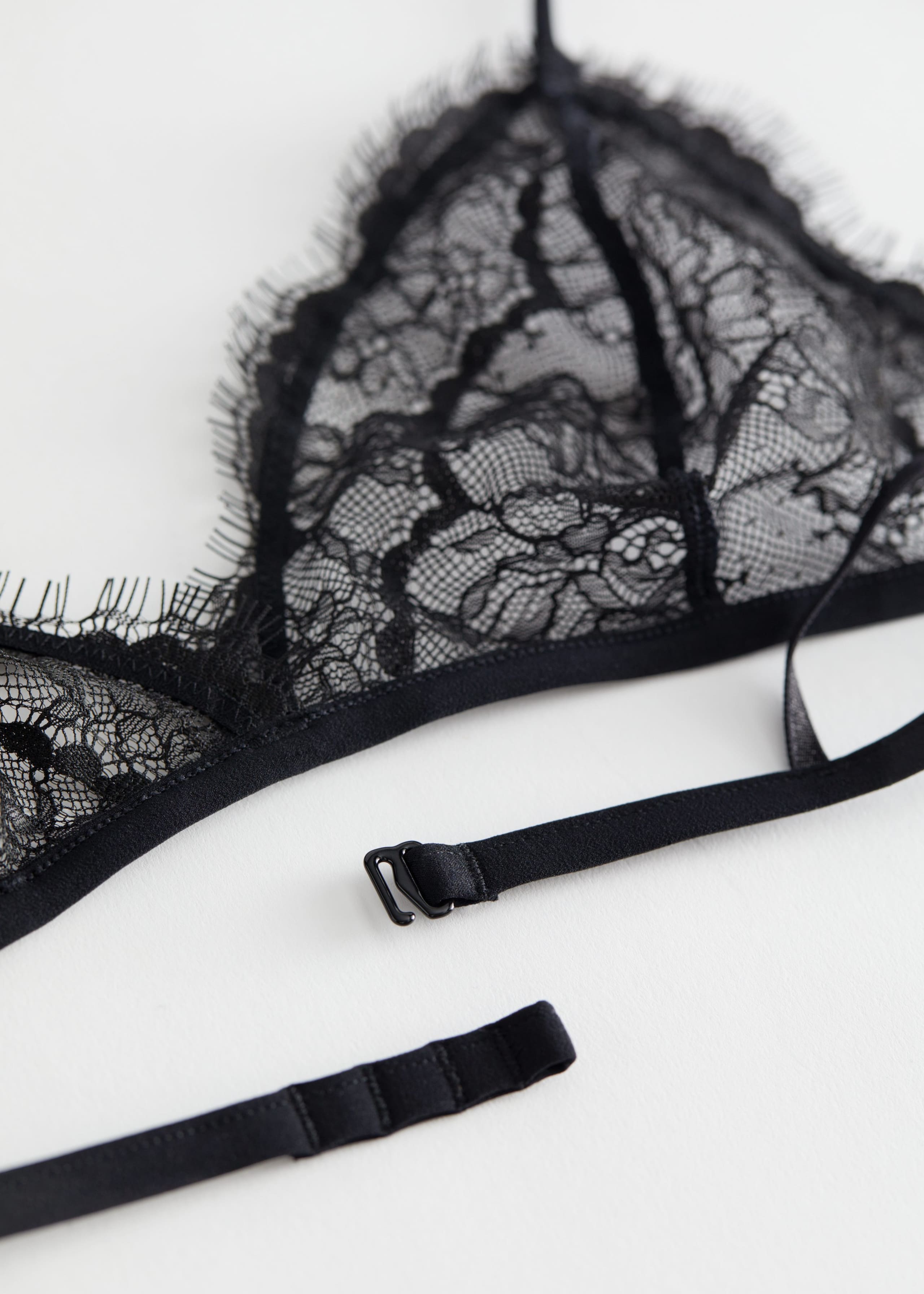 Mjuk spets-BH – Svart – stilleben