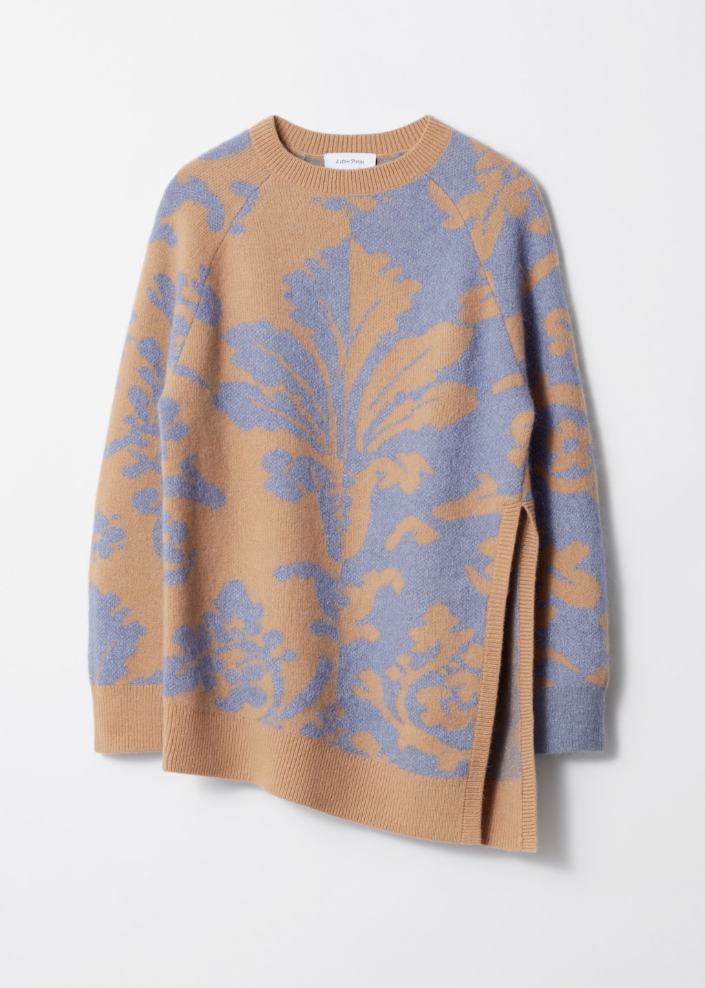 Image of Asymmetric Jacquard Jumper