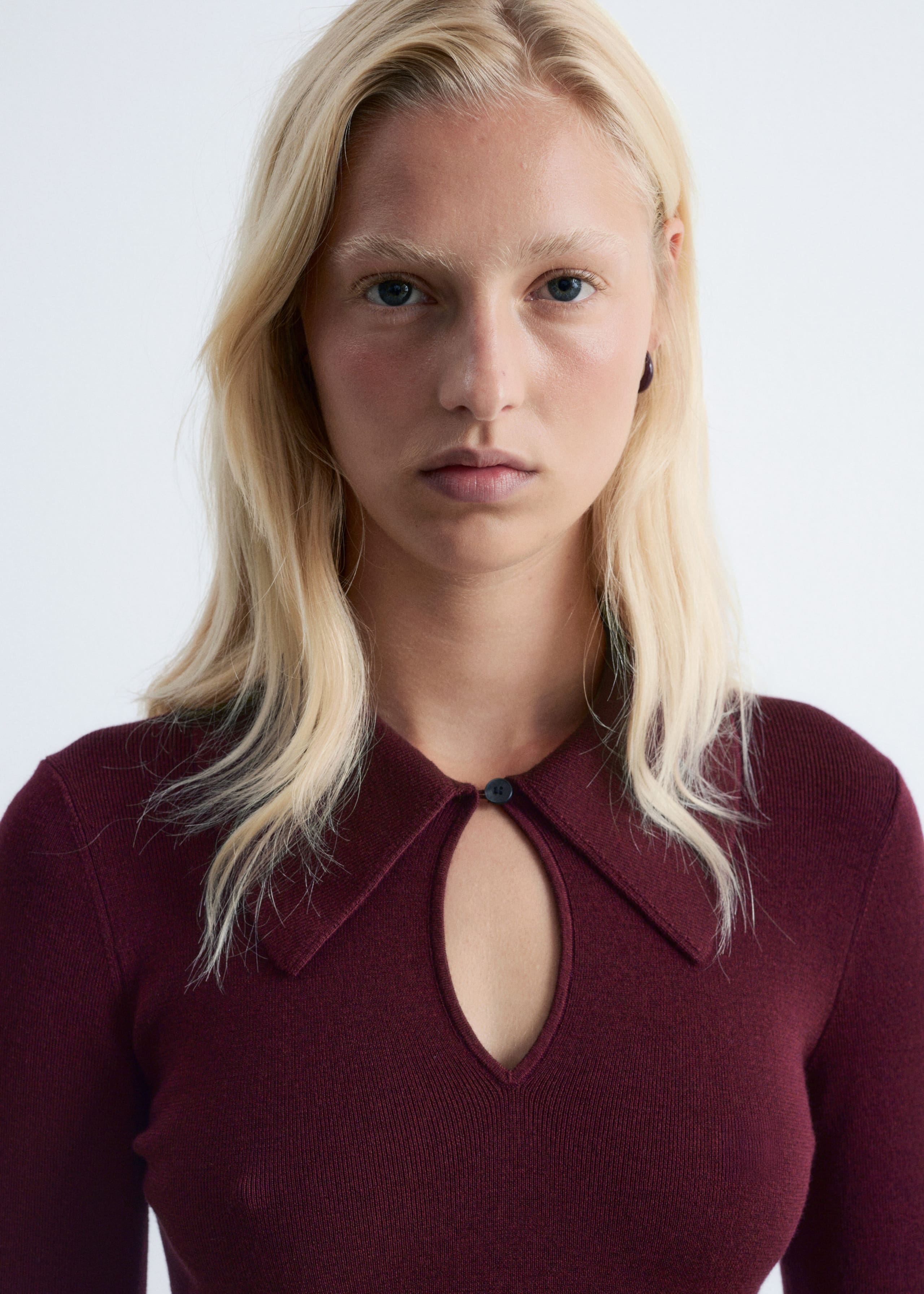 Image of Knitted Wool Midi Dress