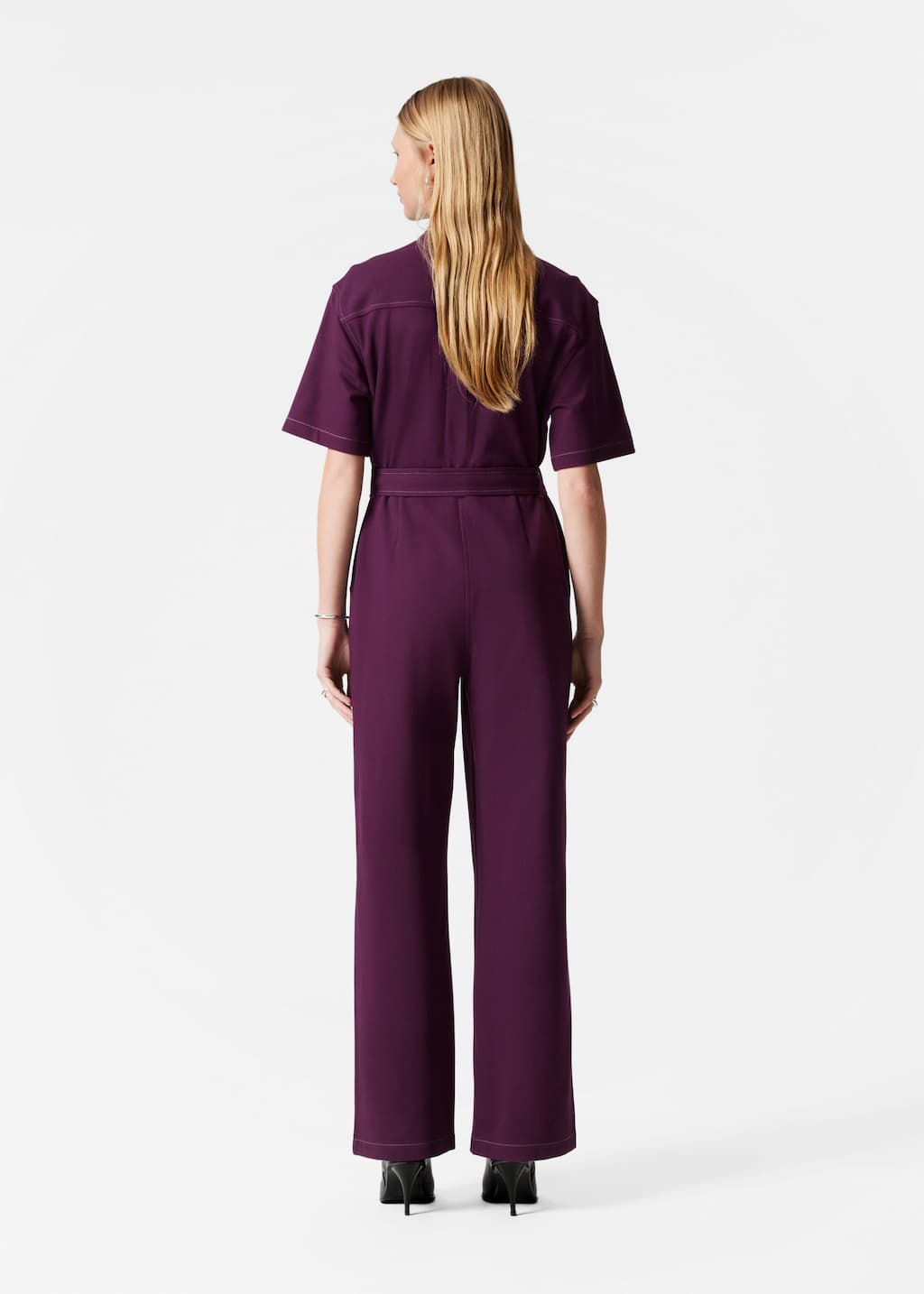 Image of Kurzärmliger Utility-Jumpsuit