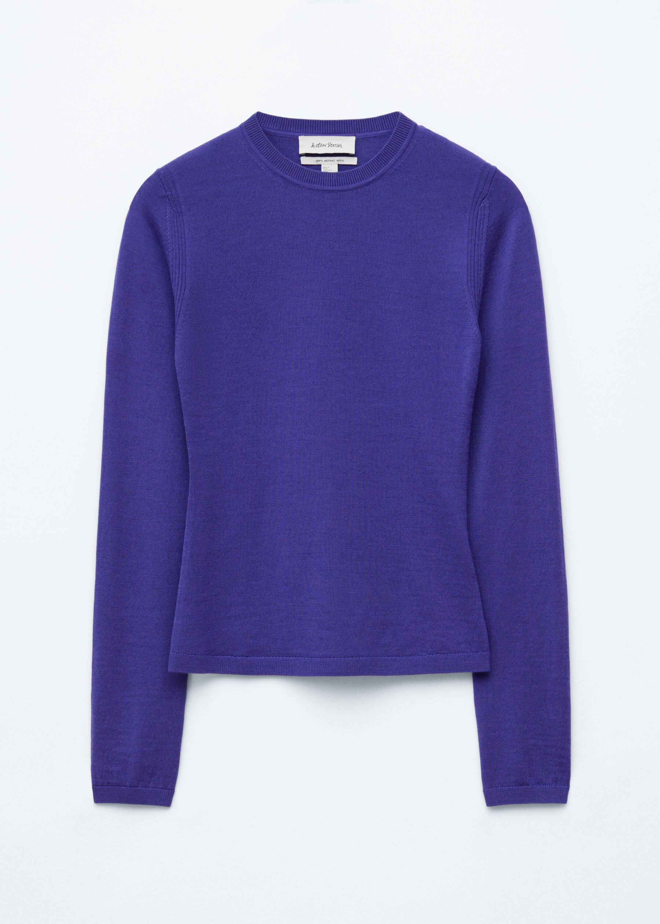 Visualizza immagine più grande: Long-Sleeve Wool Top - Viola - DONNA | H&M IT 1