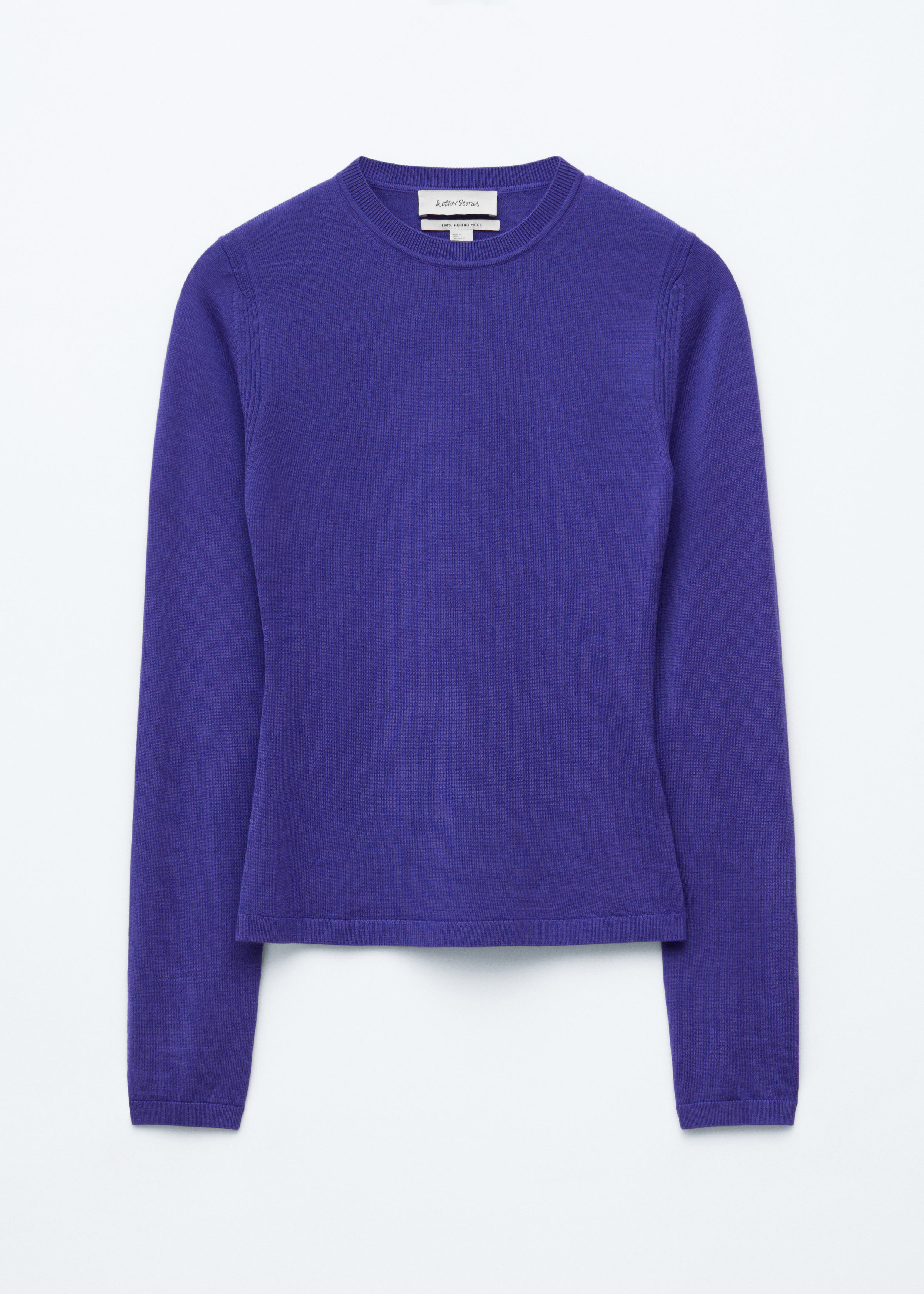 Long-Sleeve Merino Wool Top - Purple - & Other Stories US