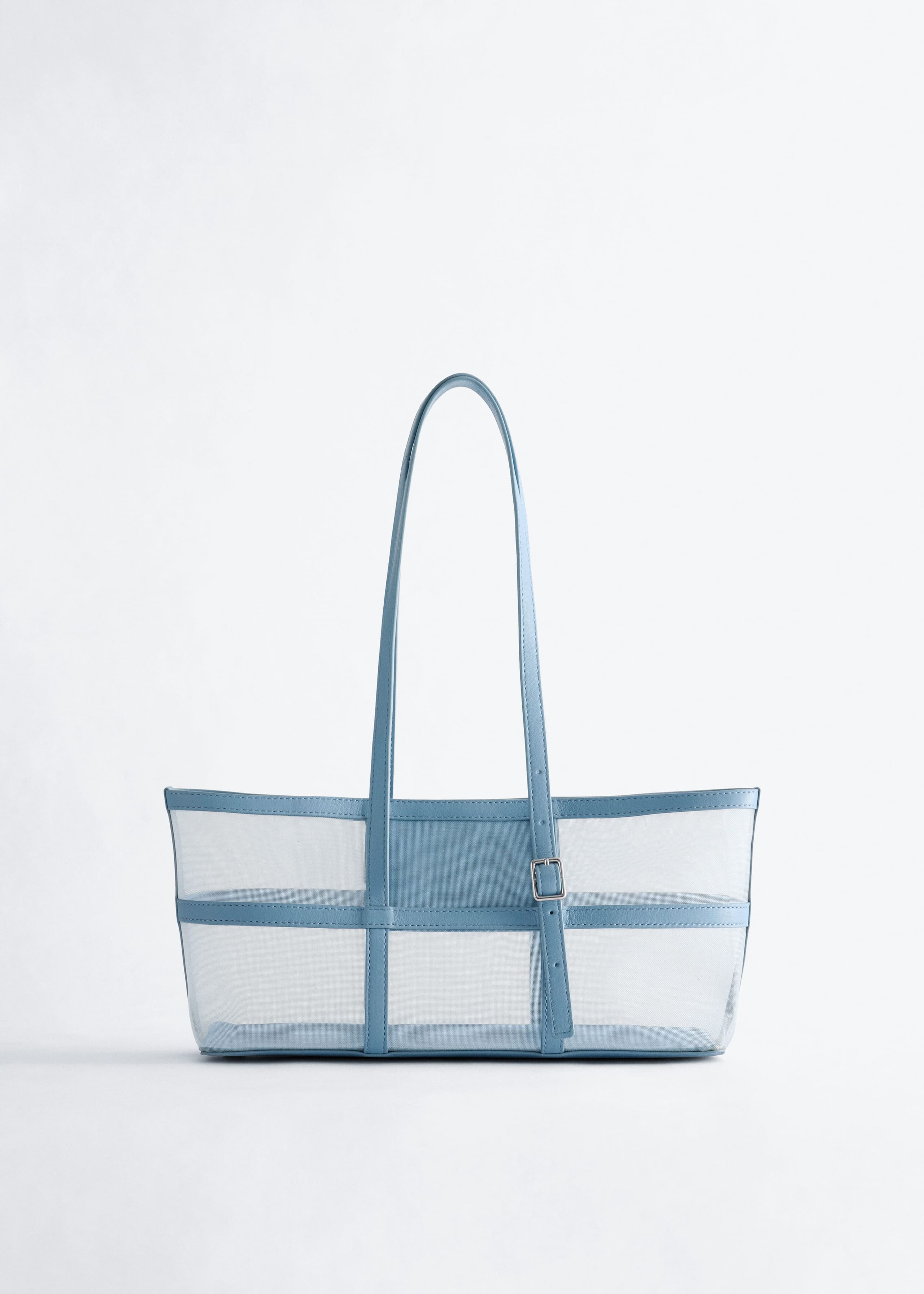 Leather-Trimmed Canvas Tote Bag