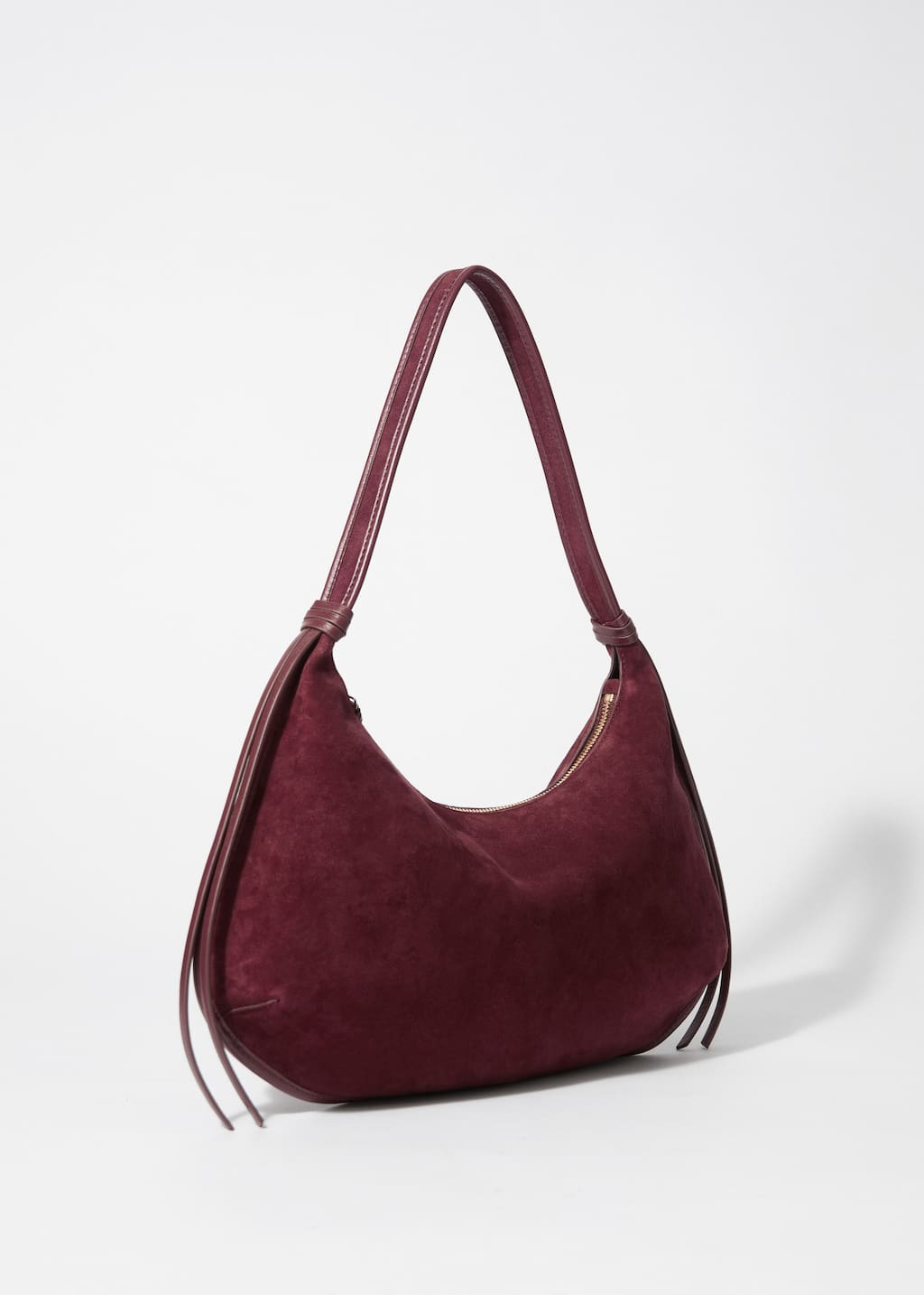 Image of Fringed Suede Shoulder Bag