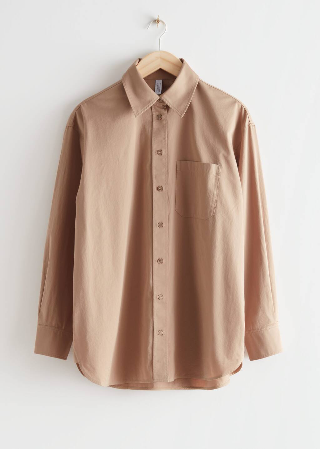 Oversized Chest Pocket Shirt - Orange - Bodegón