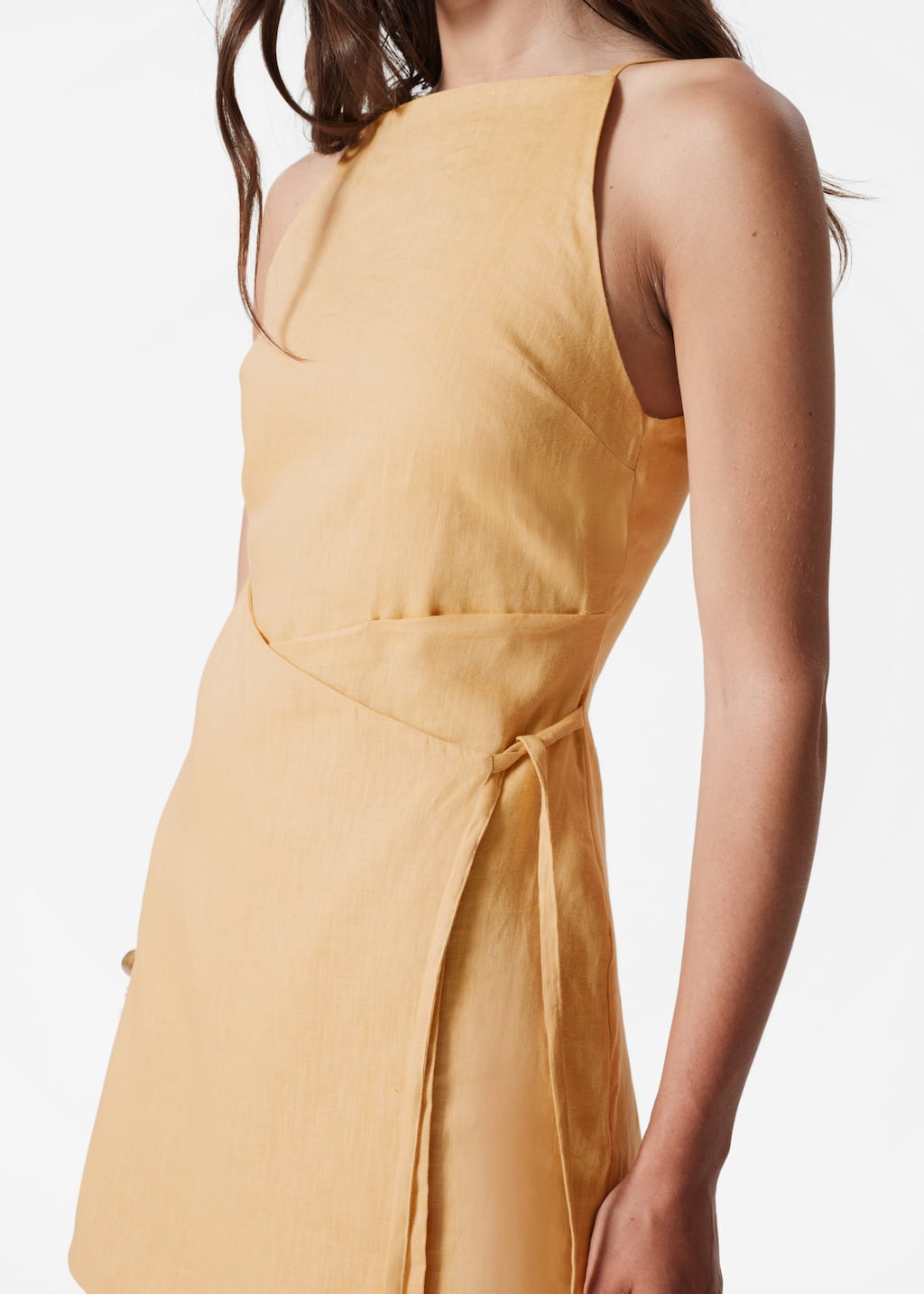 Image of Robe courte en lin
