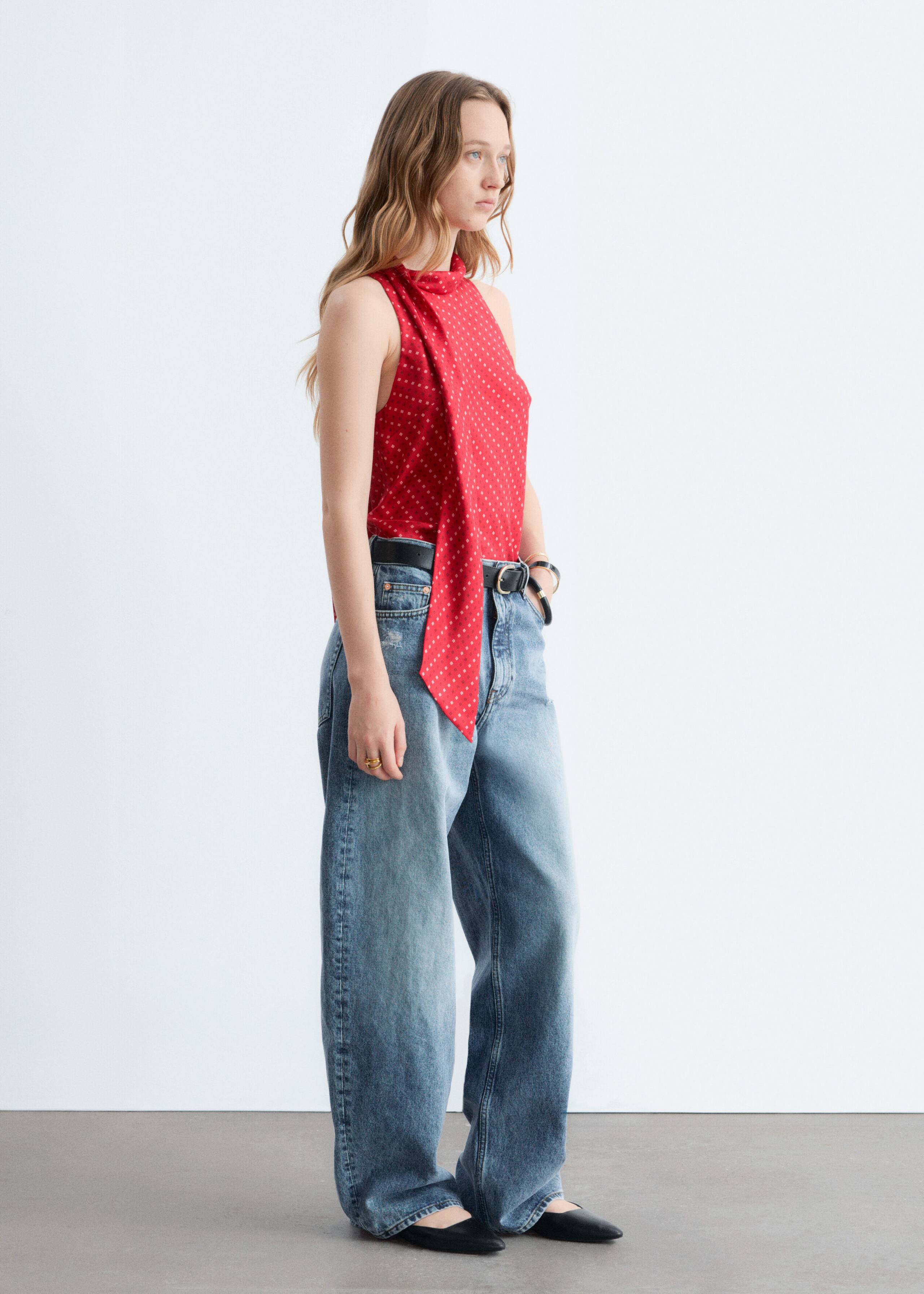 Image of Seidenoberteil mit Schalkragen