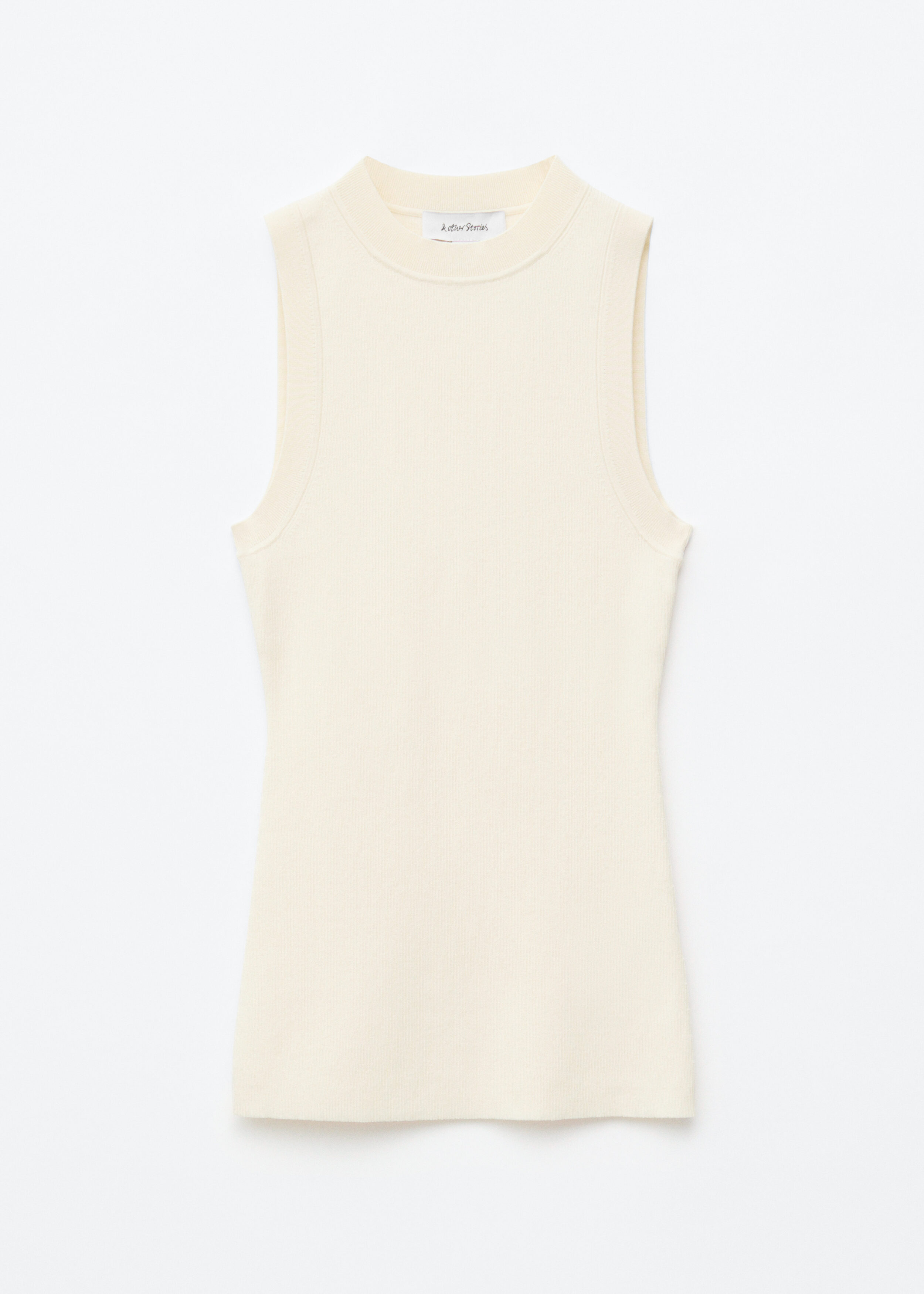 Sleeveless Turtleneck Top - Cream - Tops - & Other Stories US