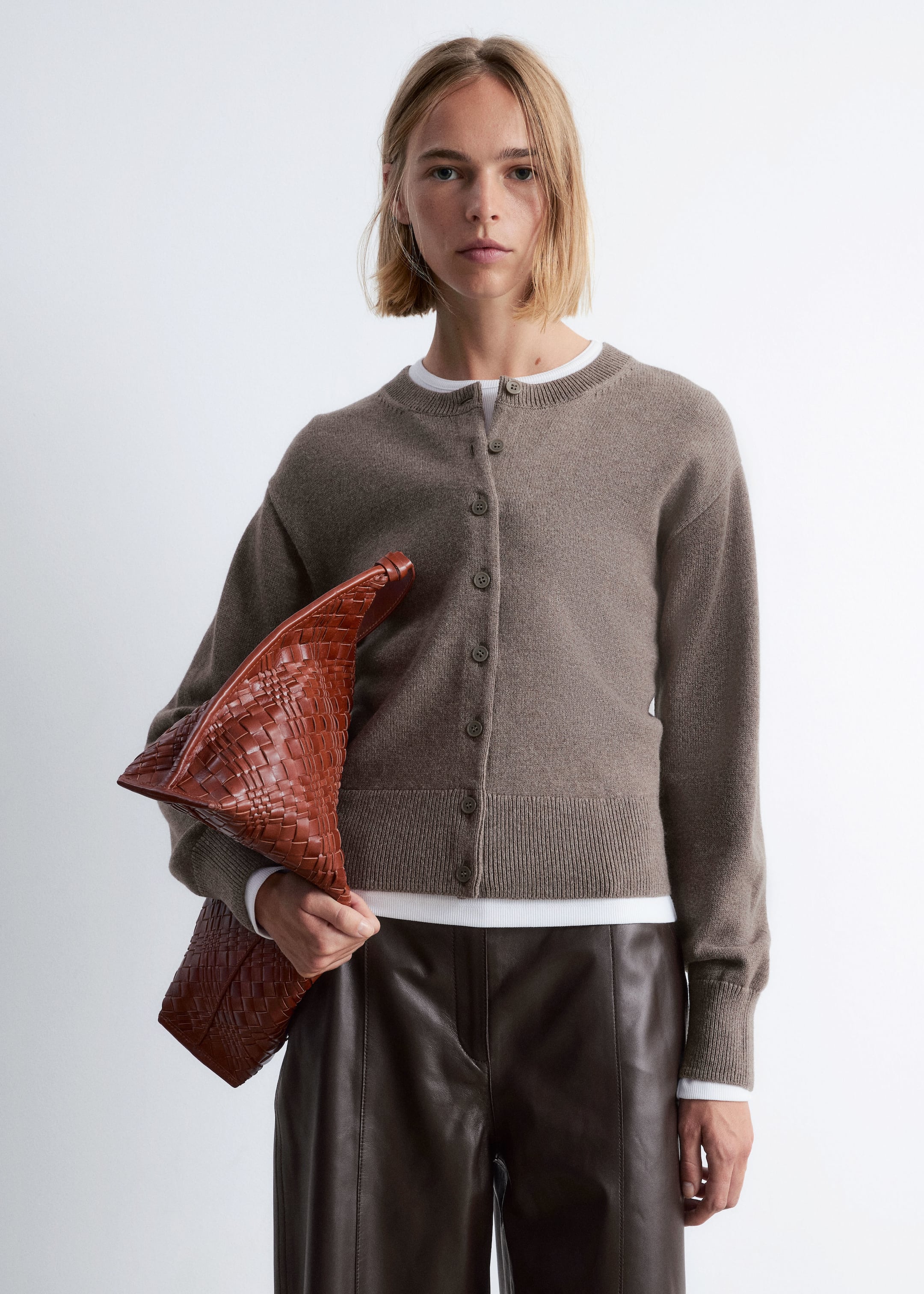 Ver imagem maior: Cardigan de mistura de lã - Toupeira - SENHORA | H&M PT 2