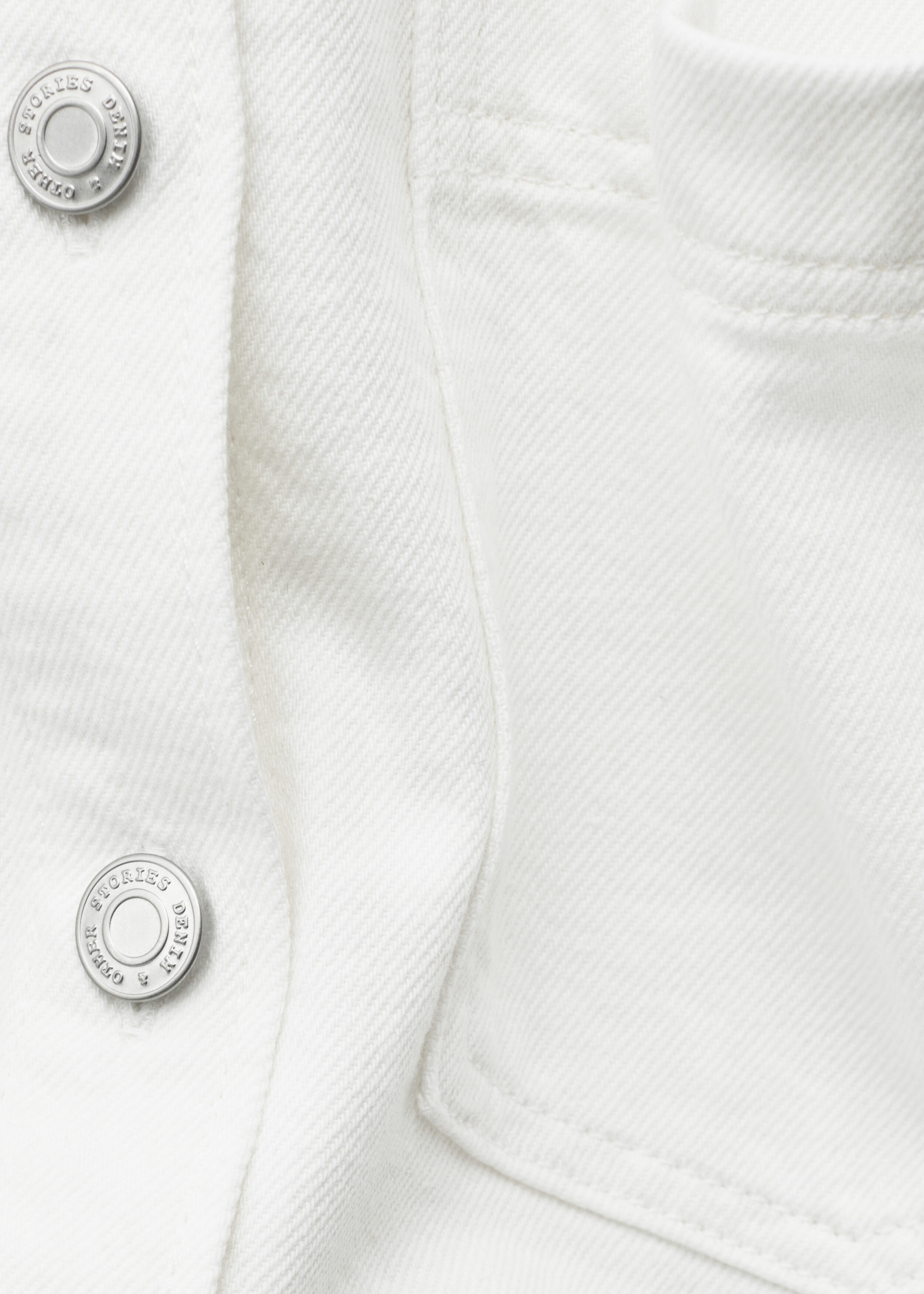 Relaxed Short-Sleeve Denim Shirt - White - & Other Stories GG