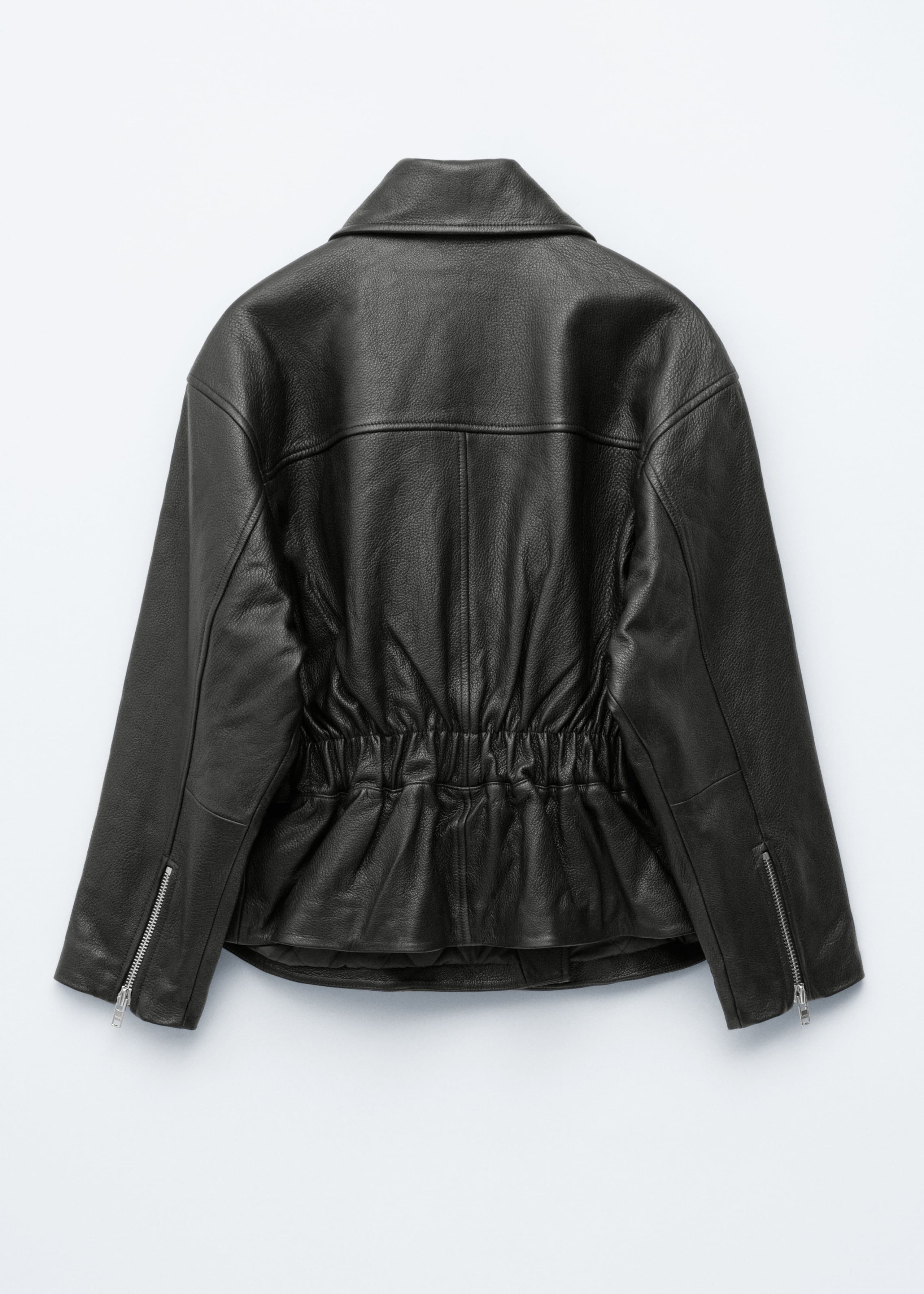 Image of Bikerjacke aus Leder mit Gürtel