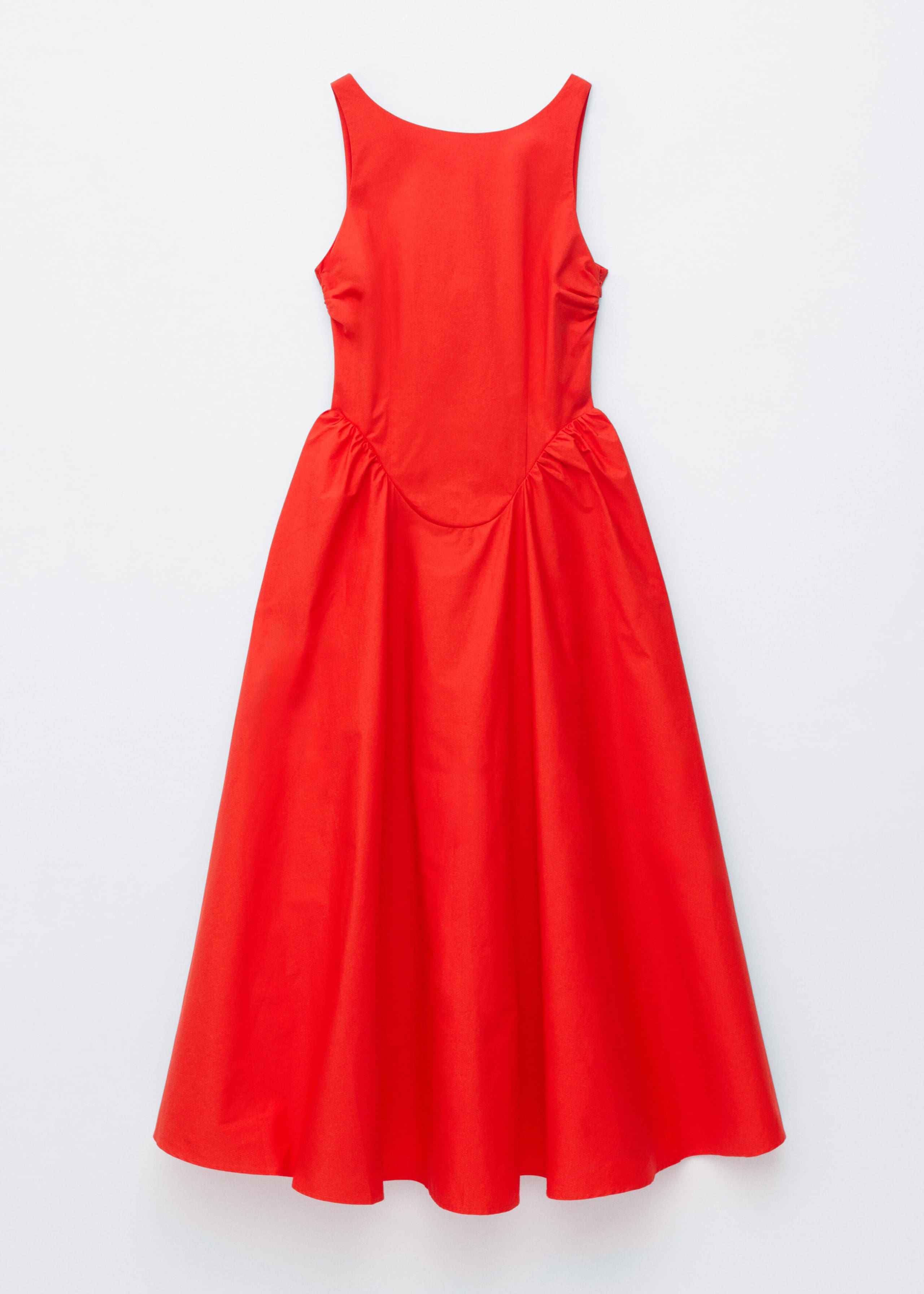 Tie-Back Cotton Midi Dress - Yellow - Still Life