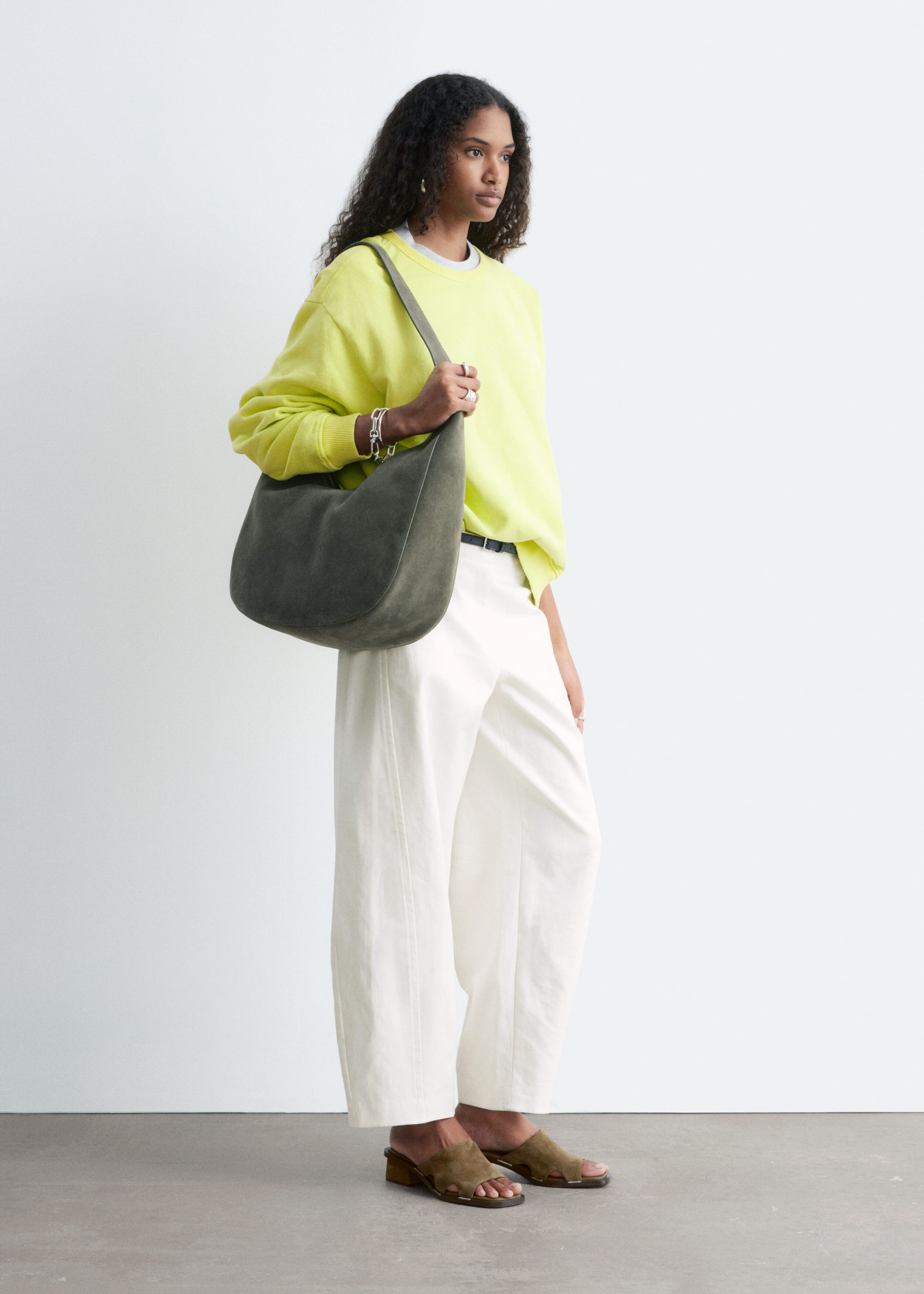 Image of Sudadera de corte holgado en punto de algodón