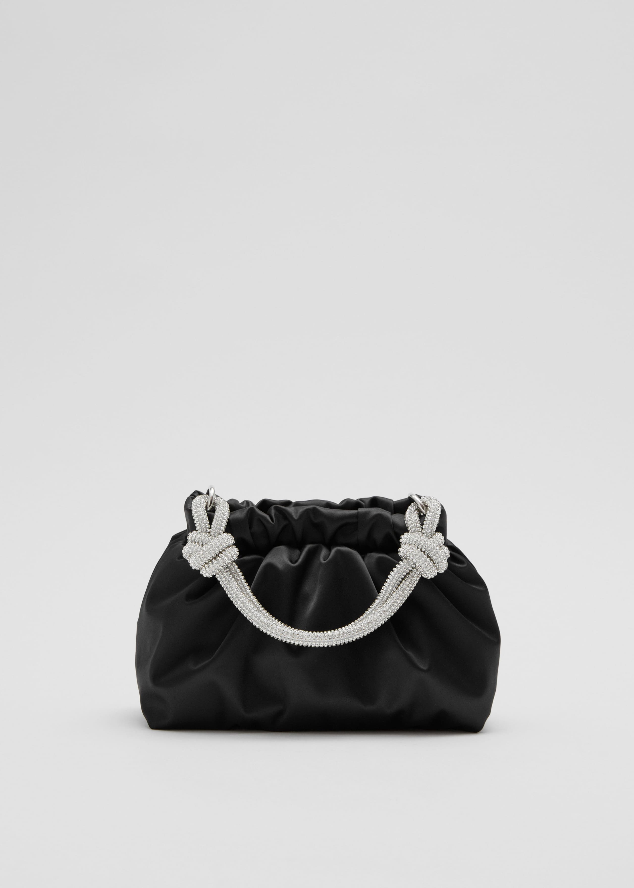 Satin Pouch Bag - Black - Still Life