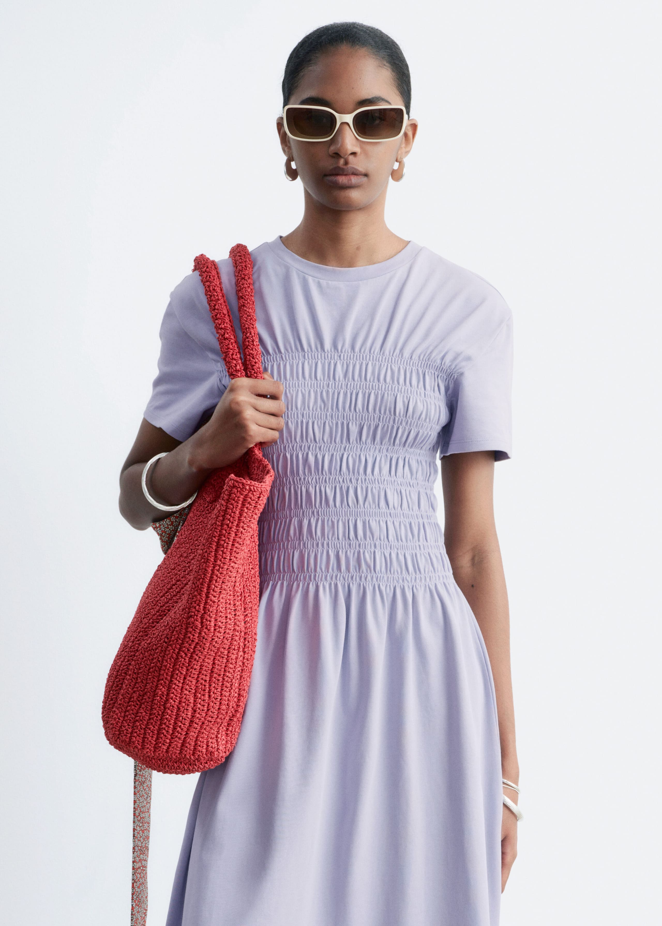 Image of Smocked Midi Dress