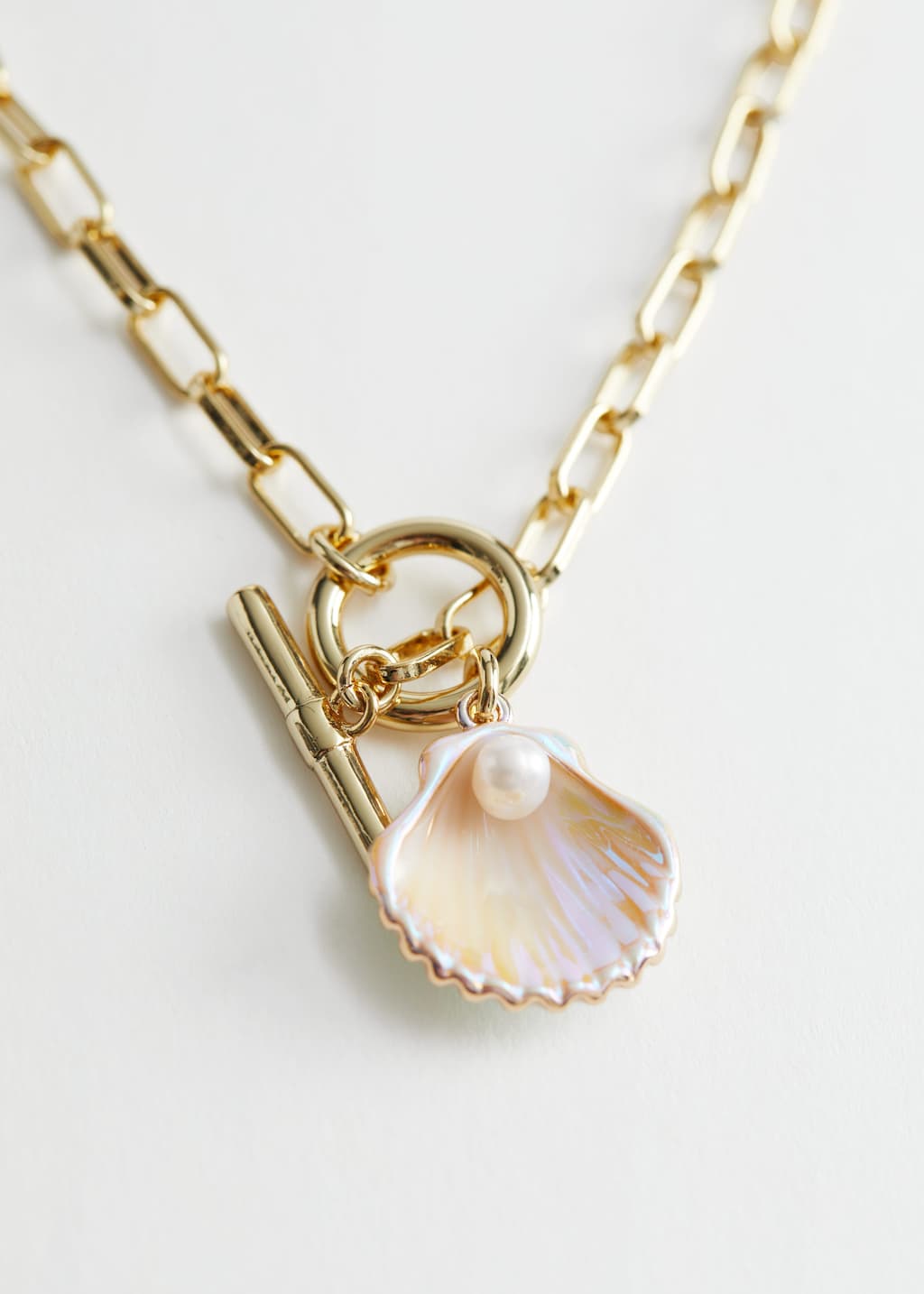 Shell Pendant Chain Link Necklace - {{variantName}} - Descrizione dettagliata