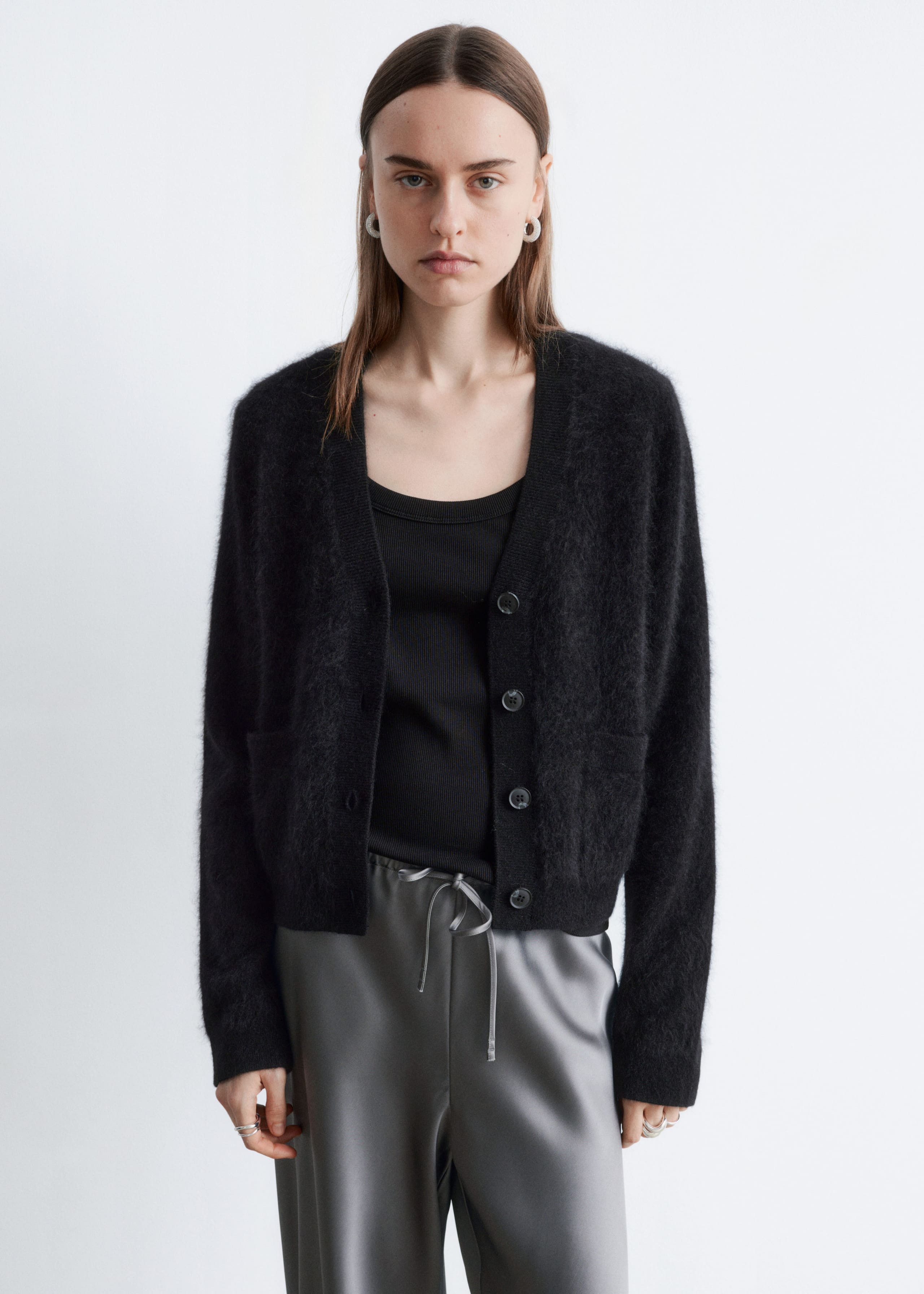Image of Cropped Cashmere Cardigan