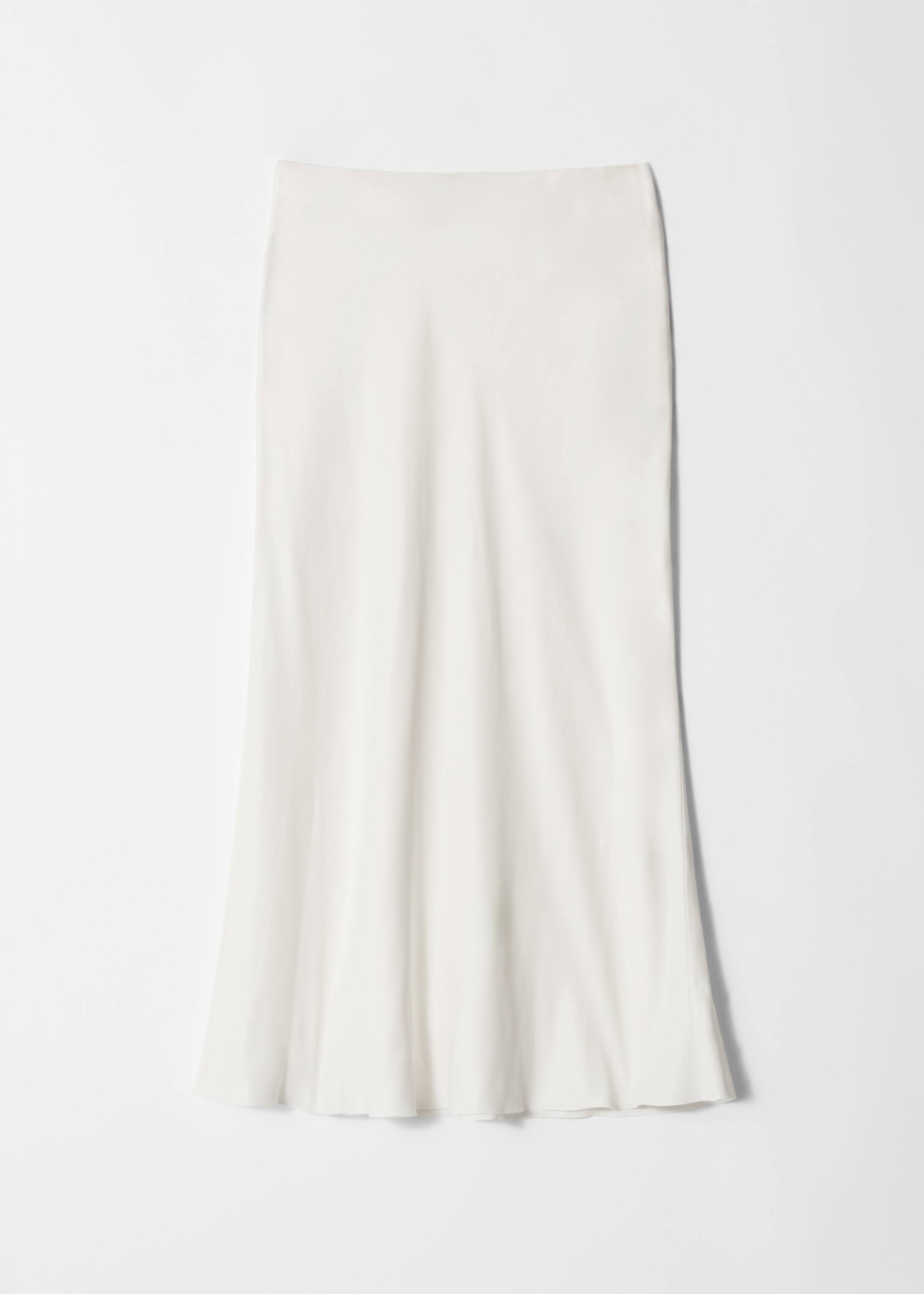 Agrandir l'image: Jupe midi en satin - Blanc - FEMME | H&M BE 4