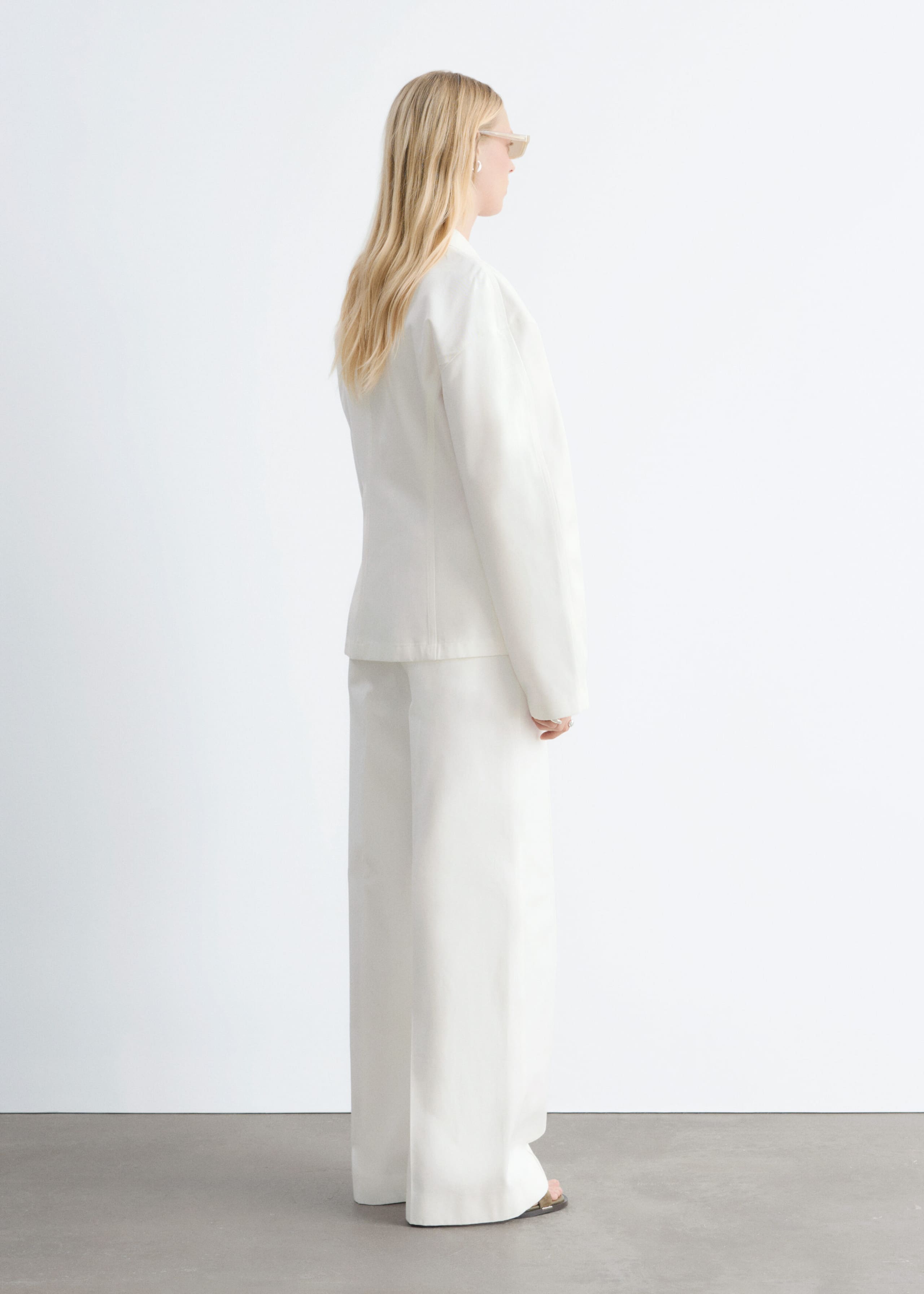 Image of Cotton Twill Tailored Jacket