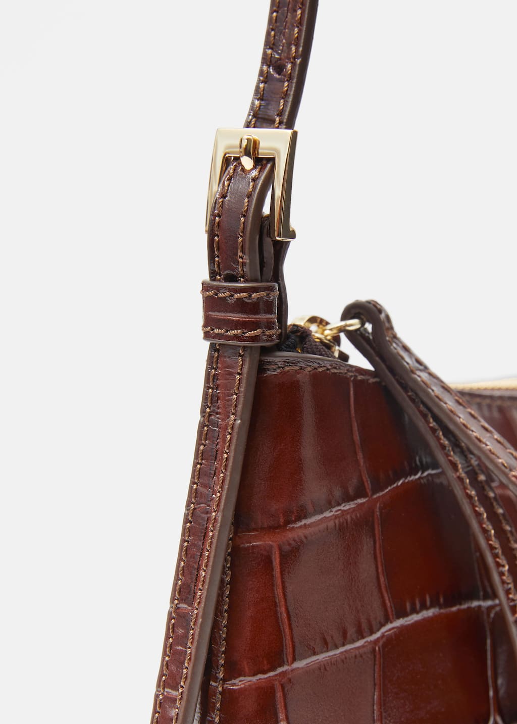Kleine Schultertasche aus Leder - {{variantName}} - Beschreibendes Detail