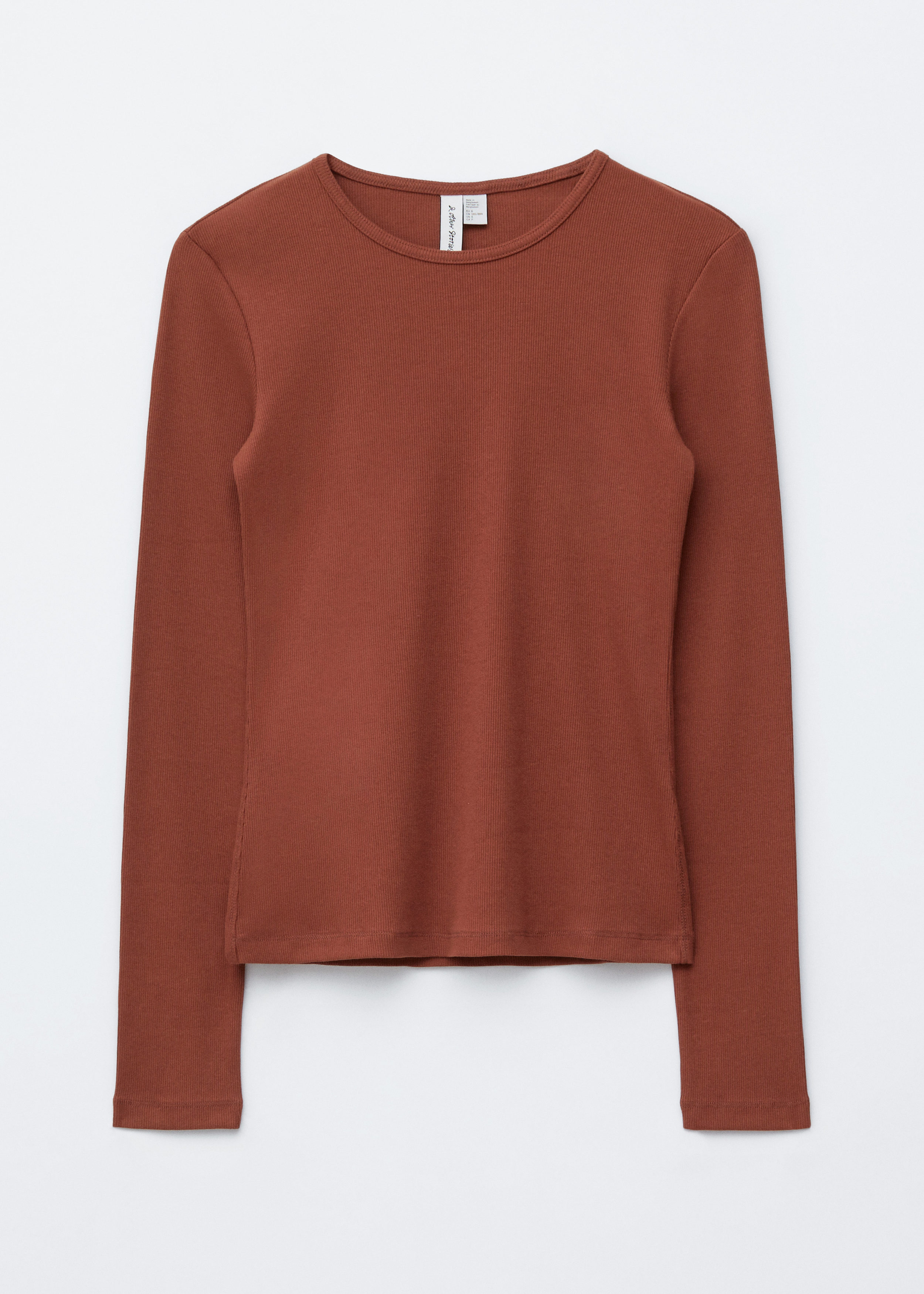 Ribbed Long-Sleeve Top