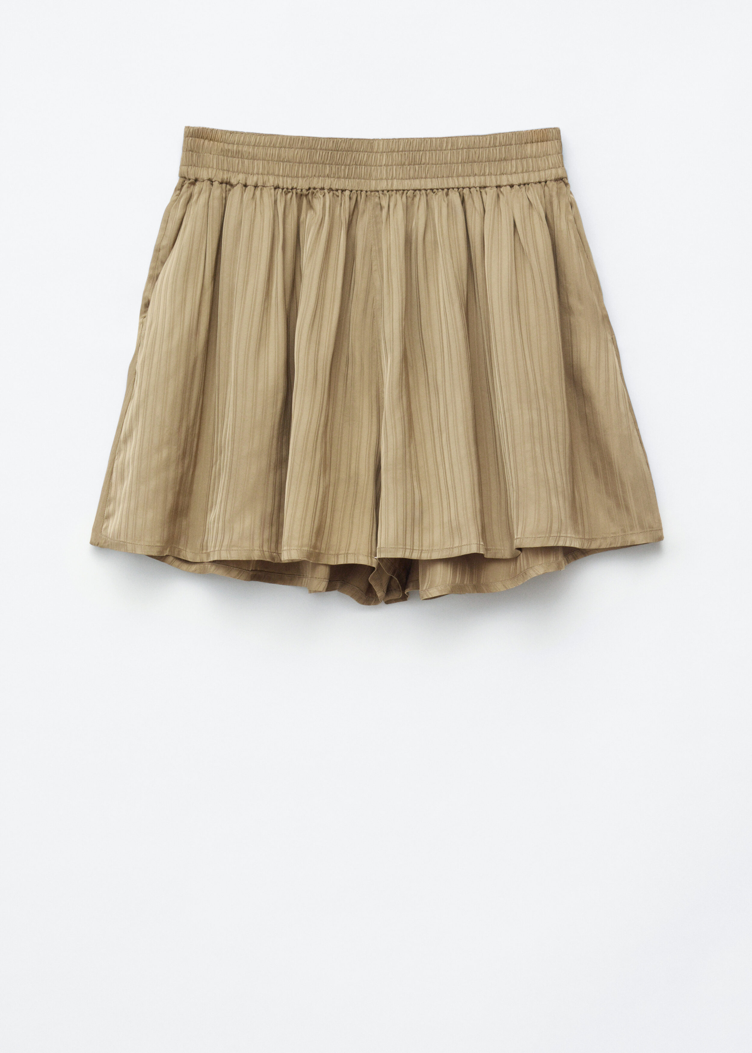 Volume Striped Satin Shorts